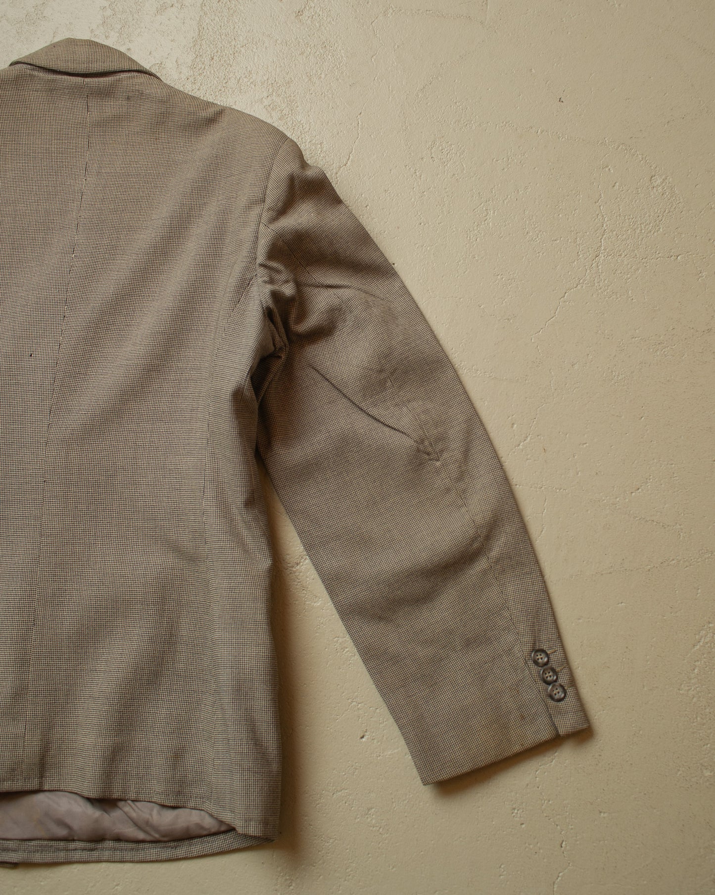 1940s German Peak Lapel Wool Suit Jacket grey - M