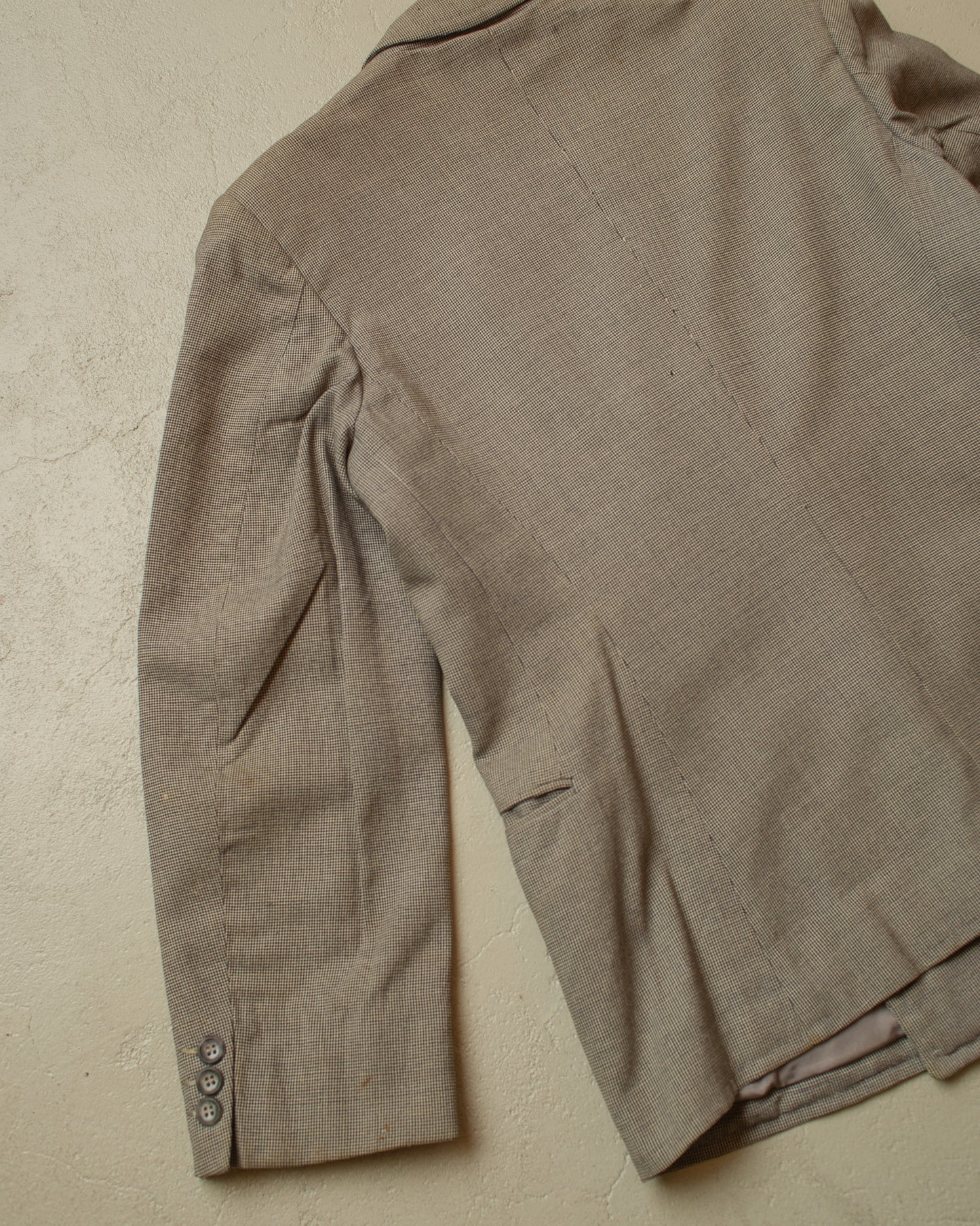 1940s German Peak Lapel Wool Suit Jacket grey - M