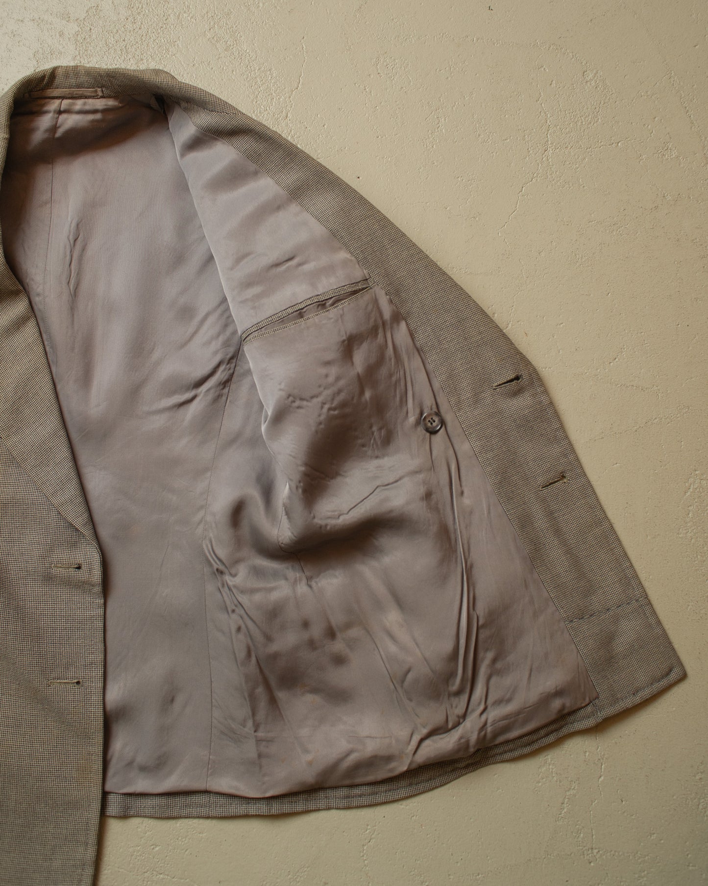 1940s German Peak Lapel Wool Suit Jacket grey - M