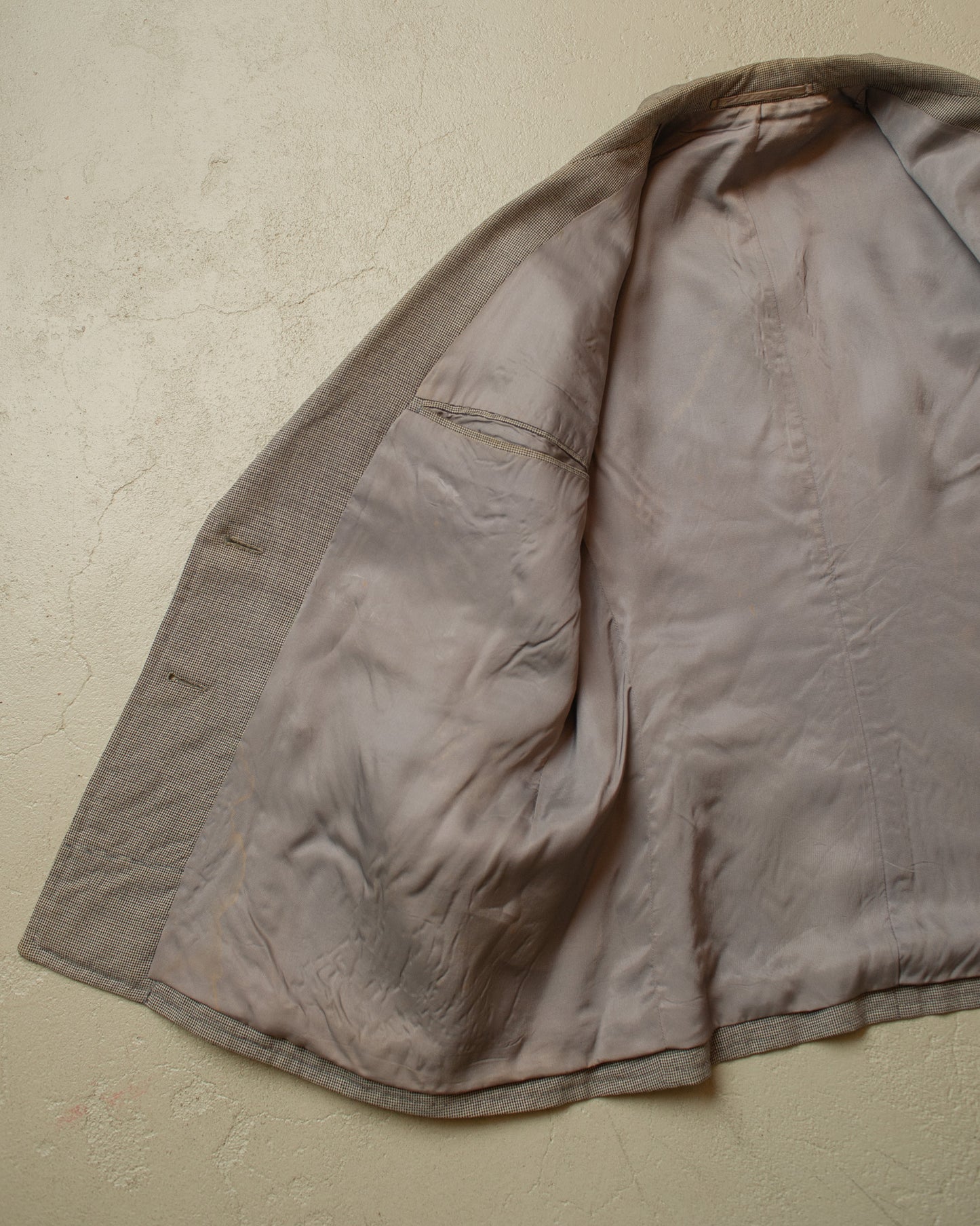 1940s German Peak Lapel Wool Suit Jacket grey - M