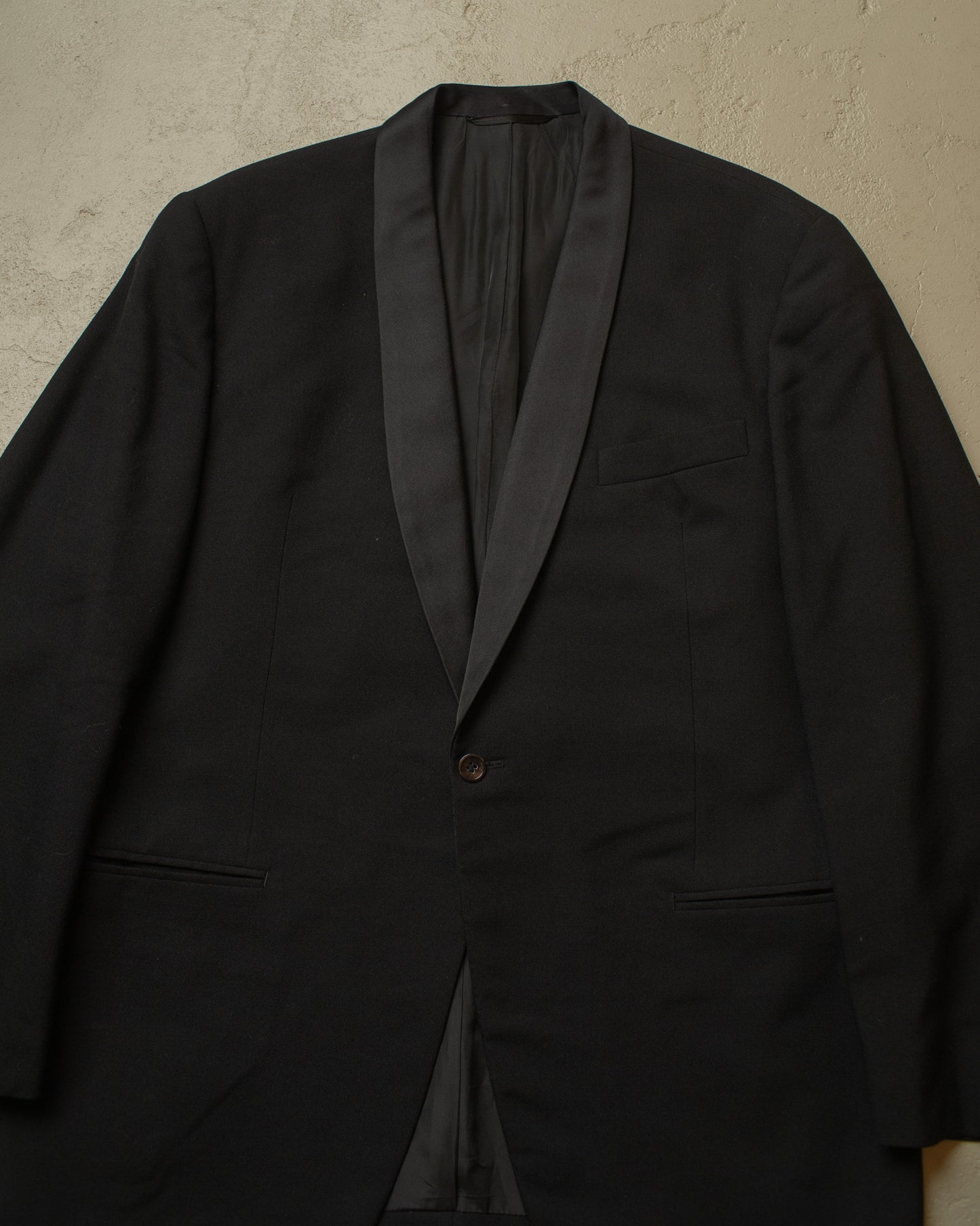 1960s/70s German Wool Smoking Set black - L/XL