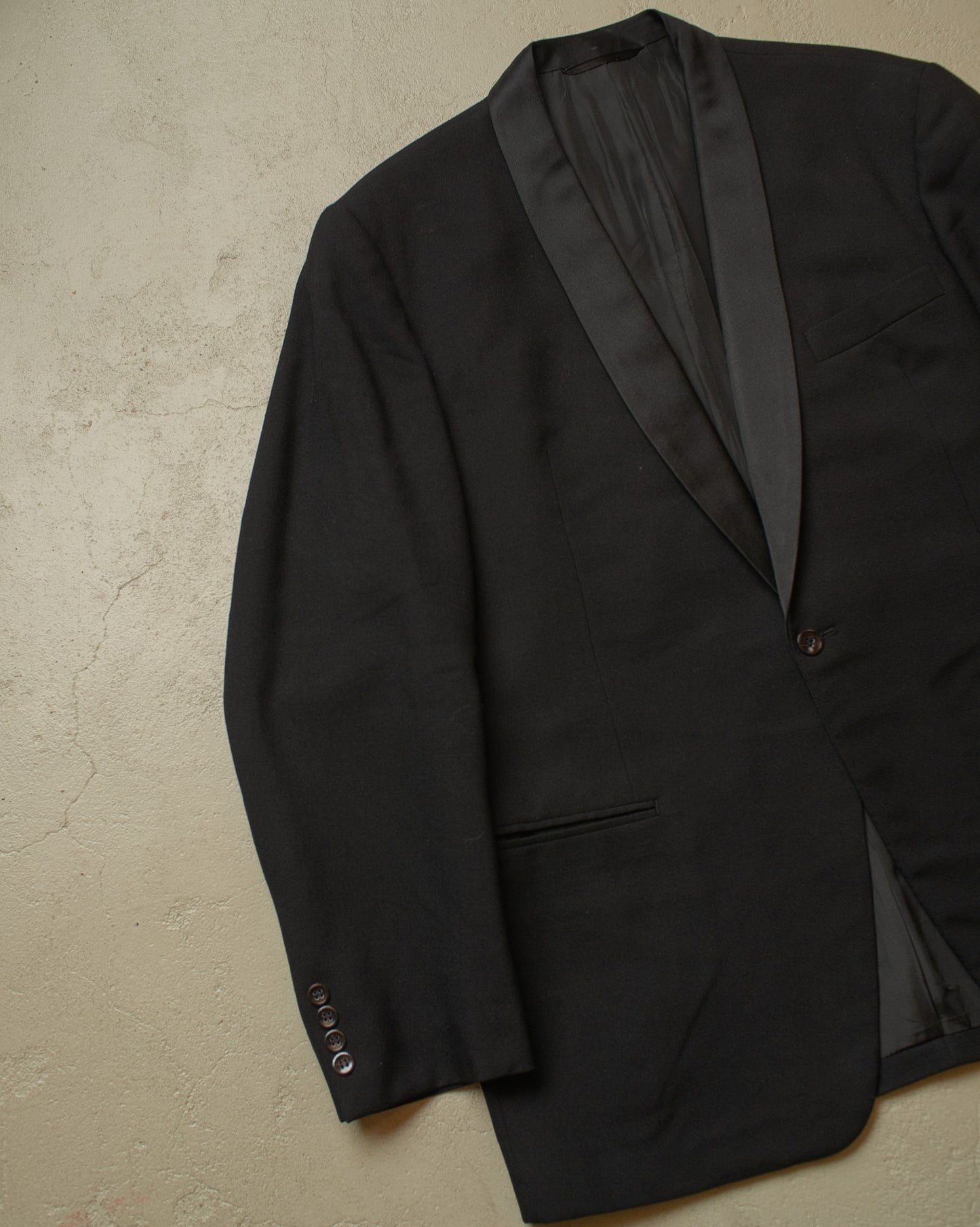 1960s/70s German Wool Smoking Set black - L/XL