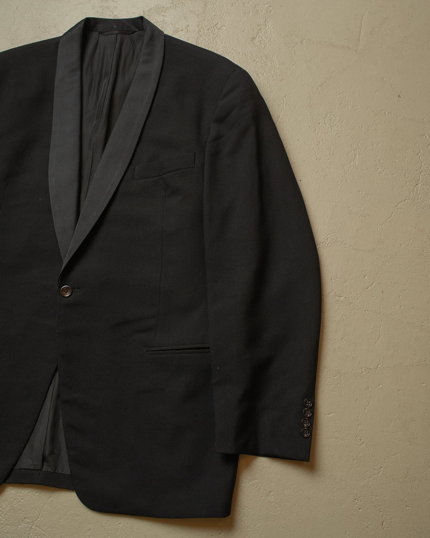 1960s/70s German Wool Smoking Set black - L/XL