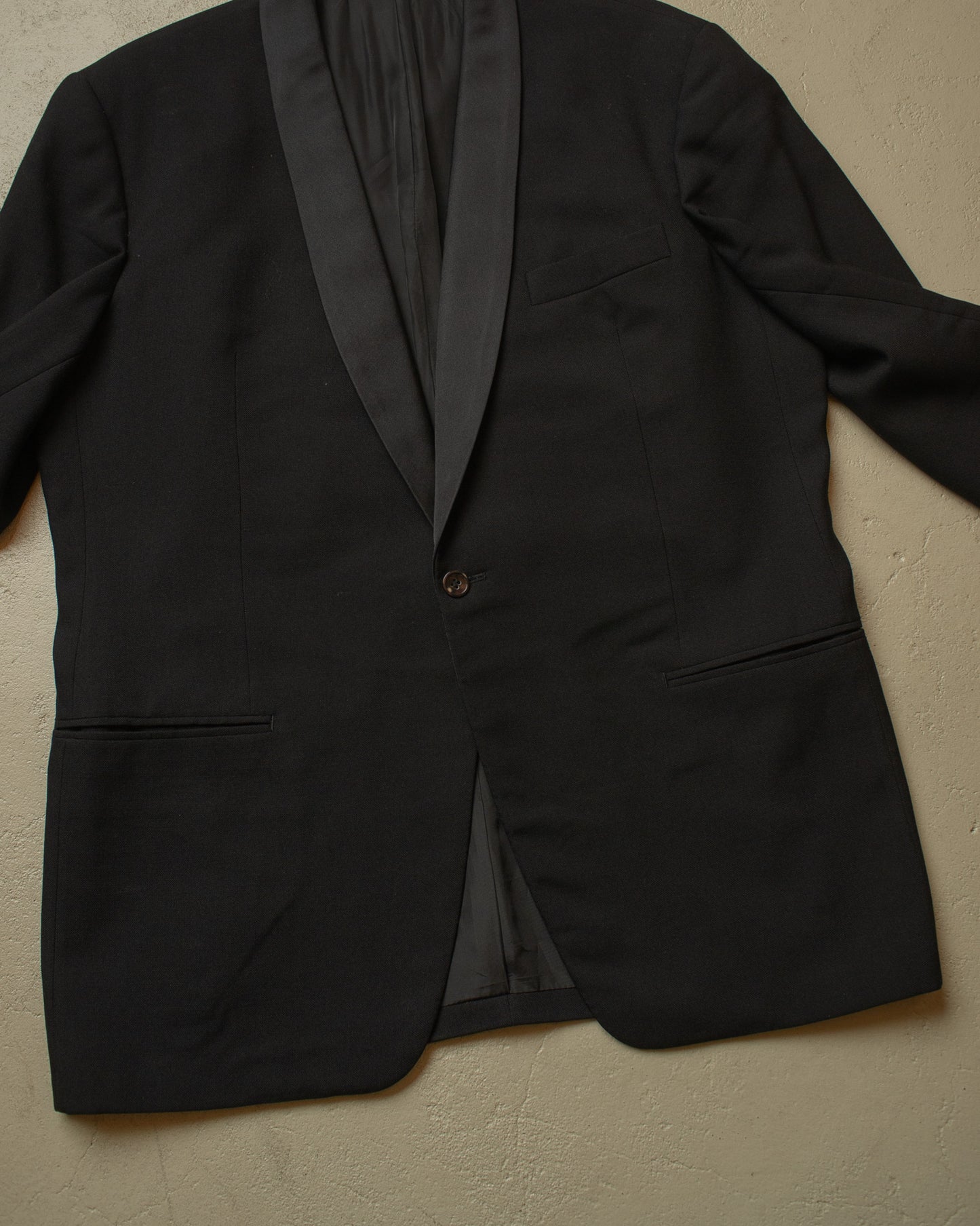 1960s/70s German Wool Smoking Set black - L/XL