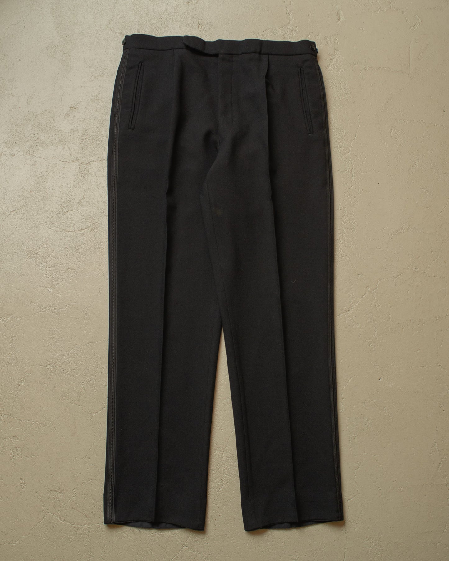 1960s/70s German Wool Smoking Set black - L/XL