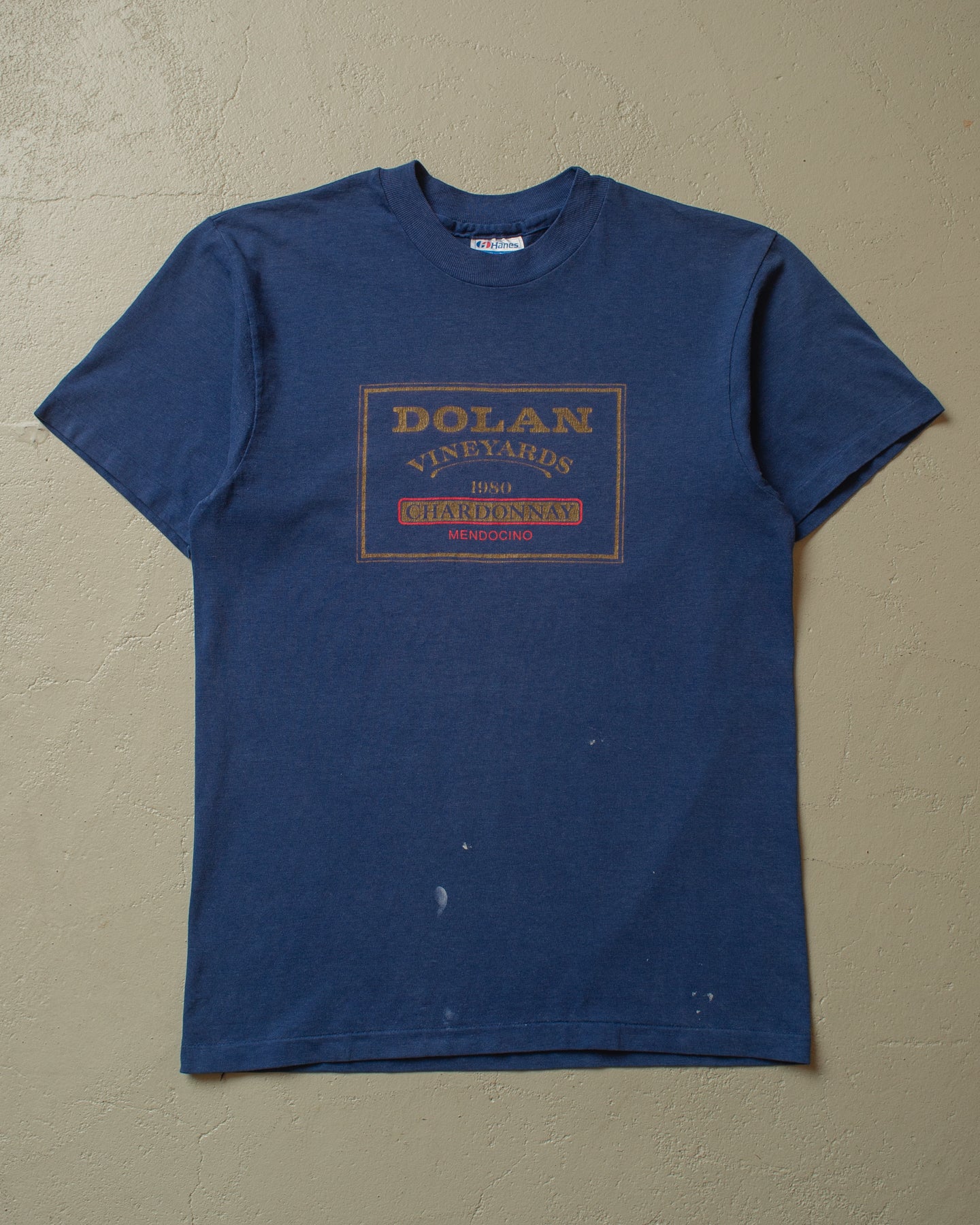 1980s Dolan Chardonnay T-shirt blue - S/M