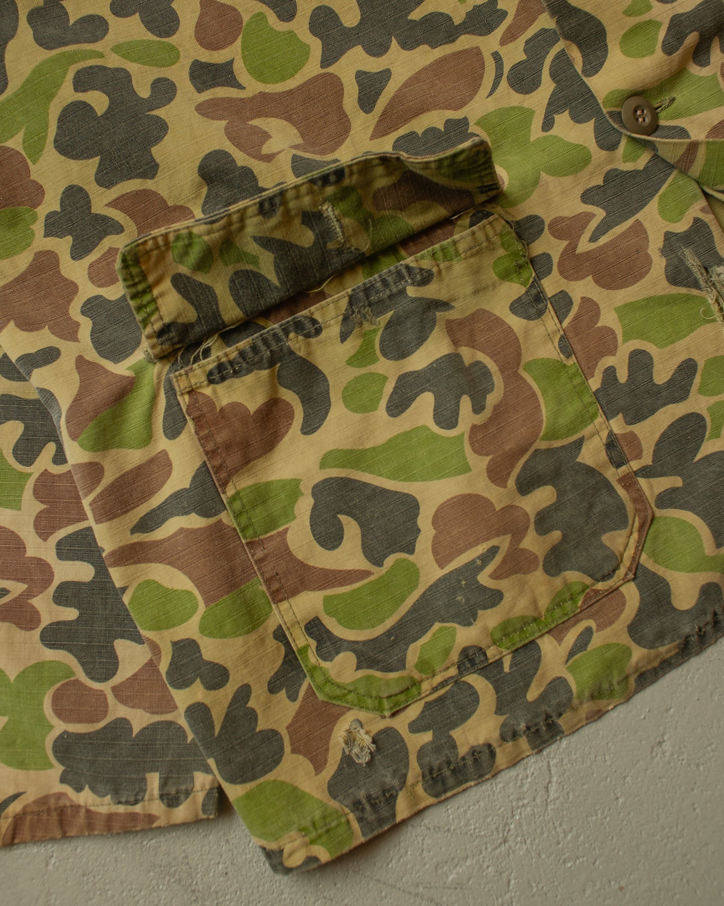1960s Duck Camo Shirt Jacket - M/L