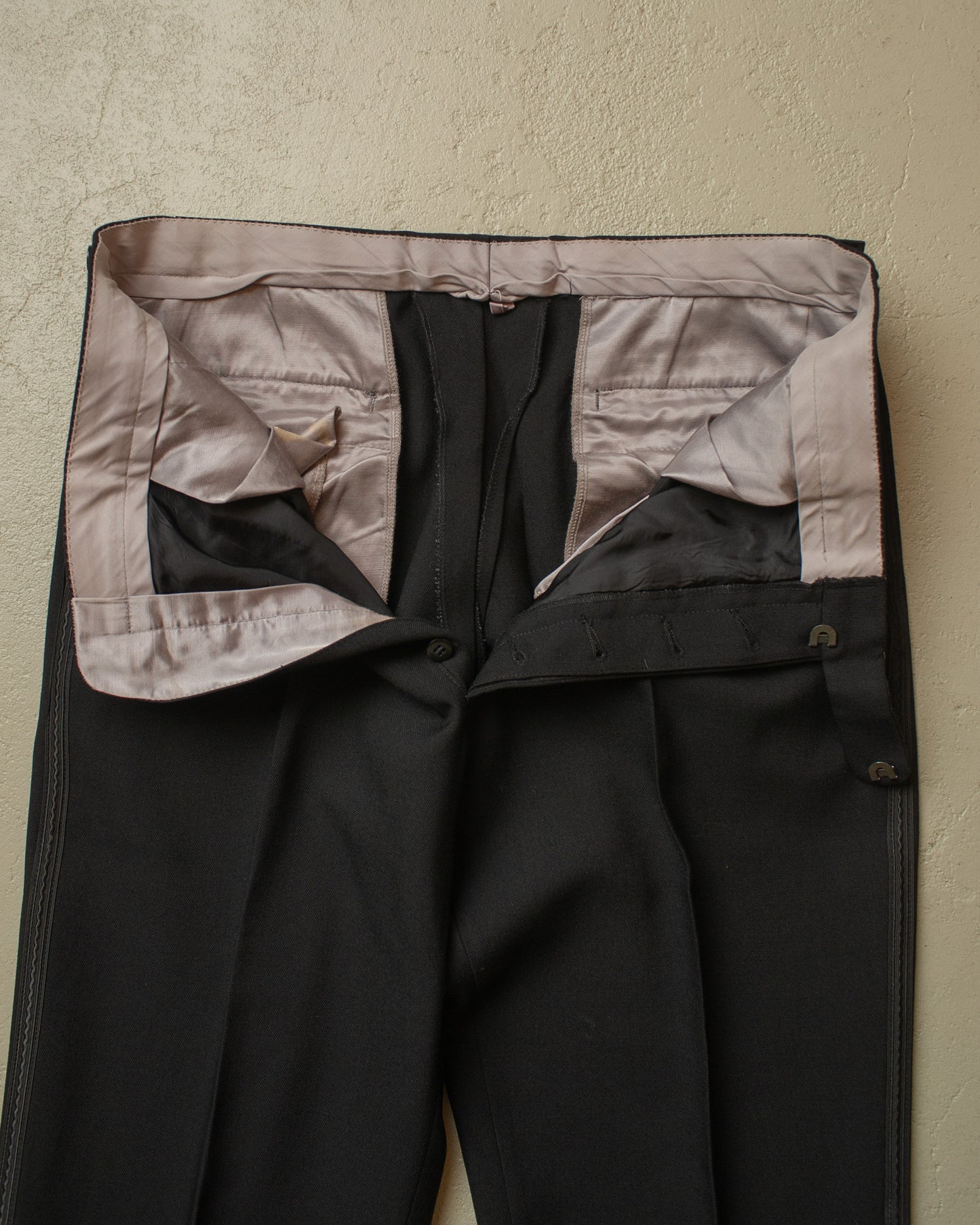 1960s/70s German Wool Smoking Set black - L/XL