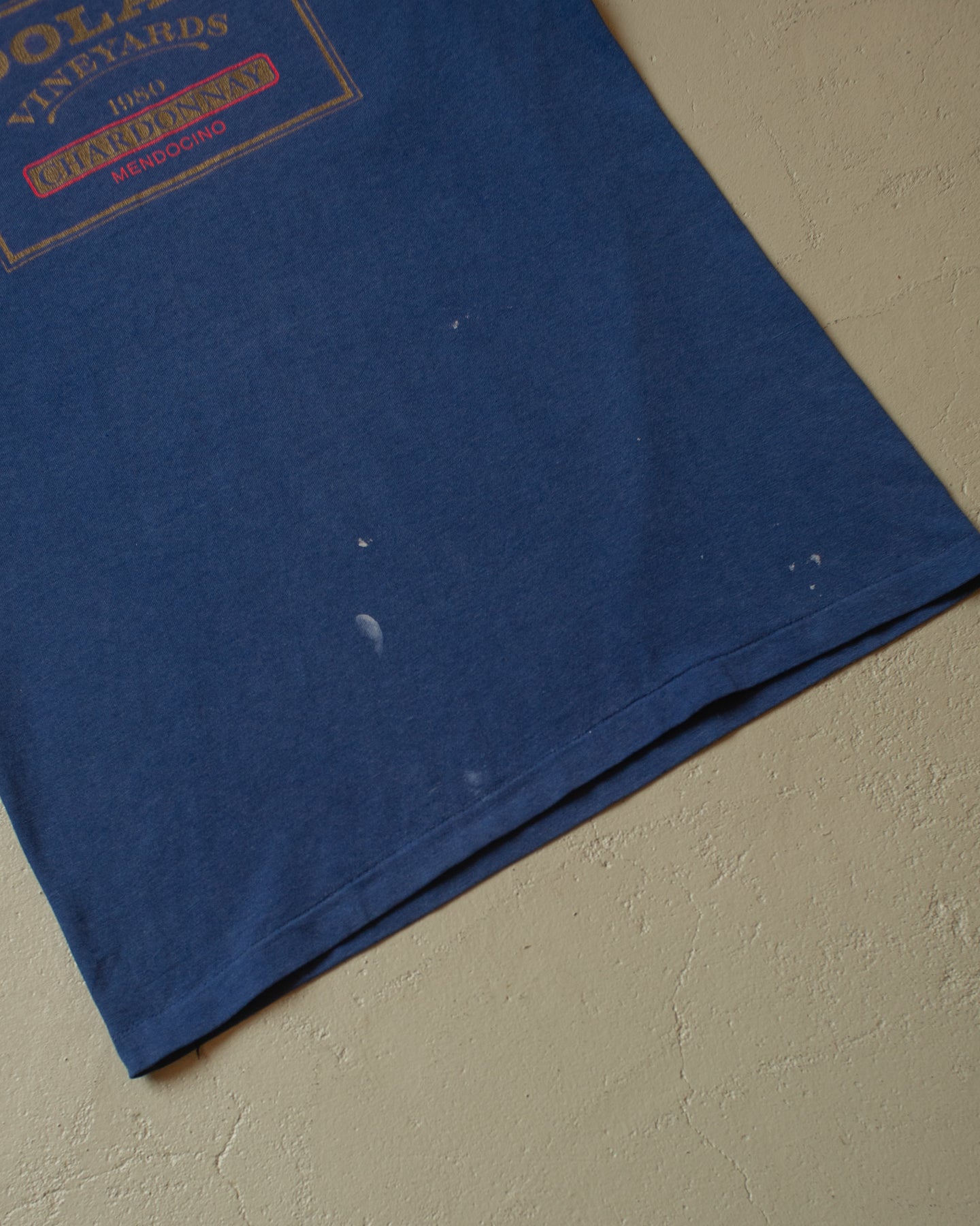 1980s Dolan Chardonnay T-shirt blue - S/M