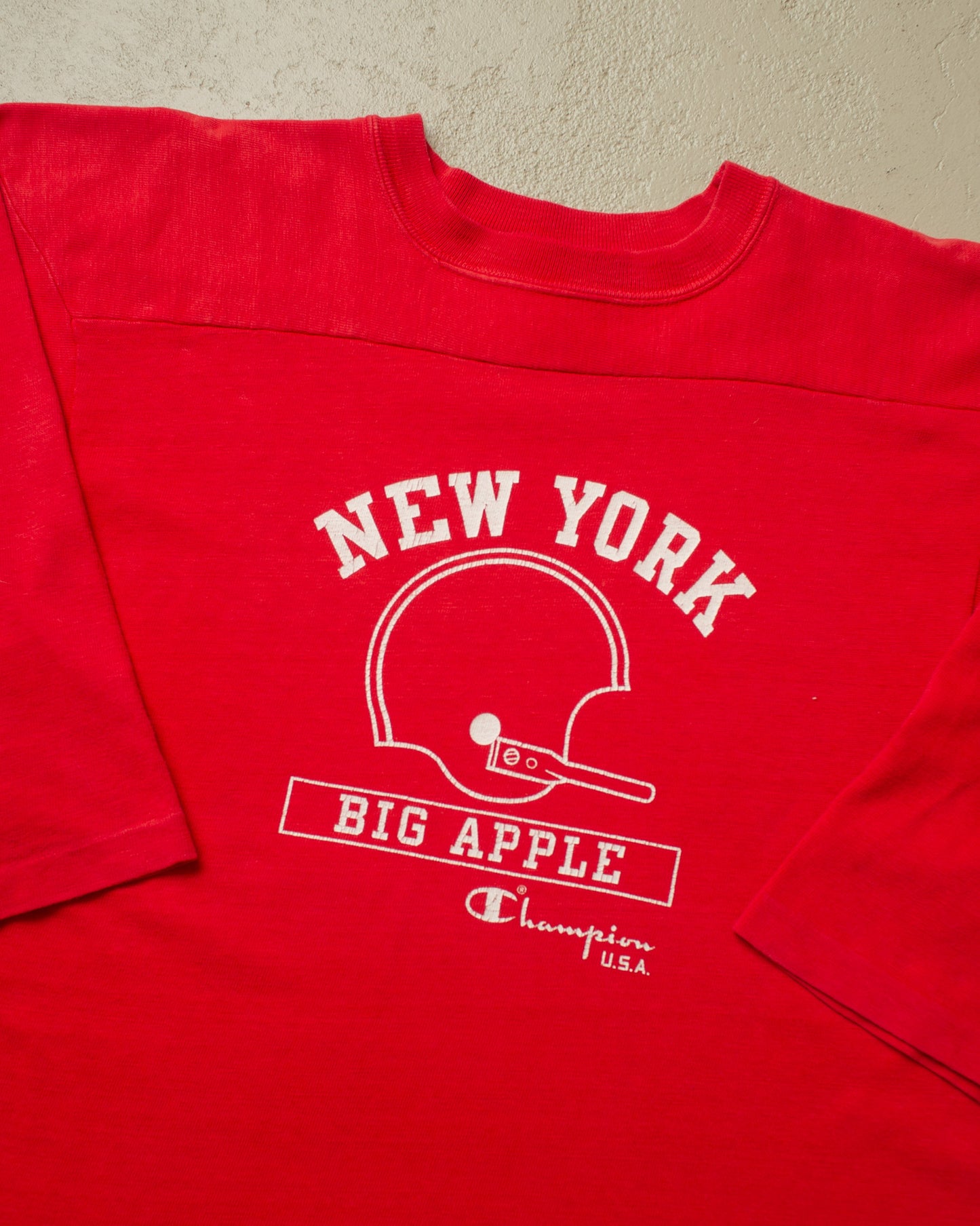 1970s Champion New York Big Apple Jersey red - M/L