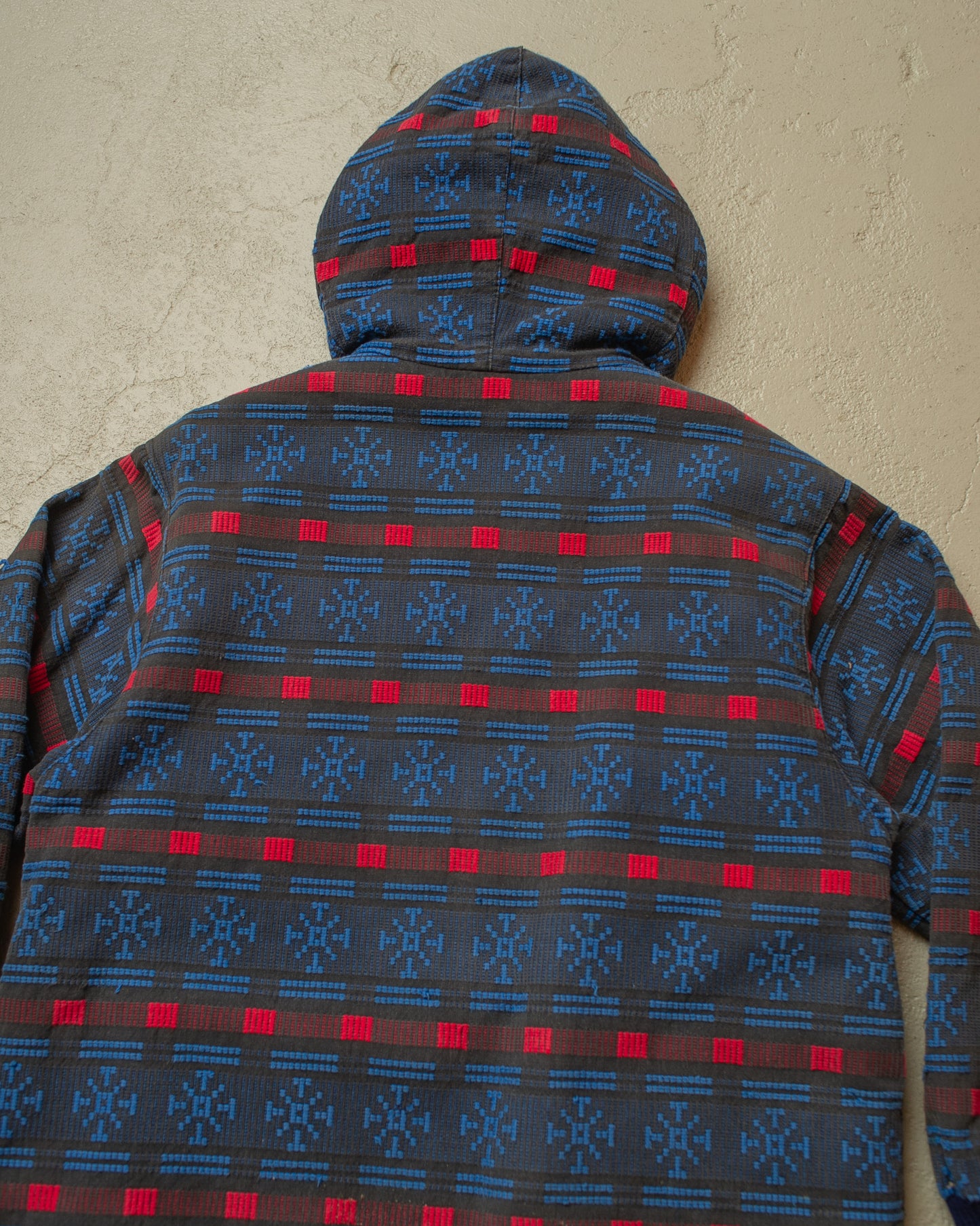 1950s/60s Corduroy Nordic Pattern Kids Jacket blue