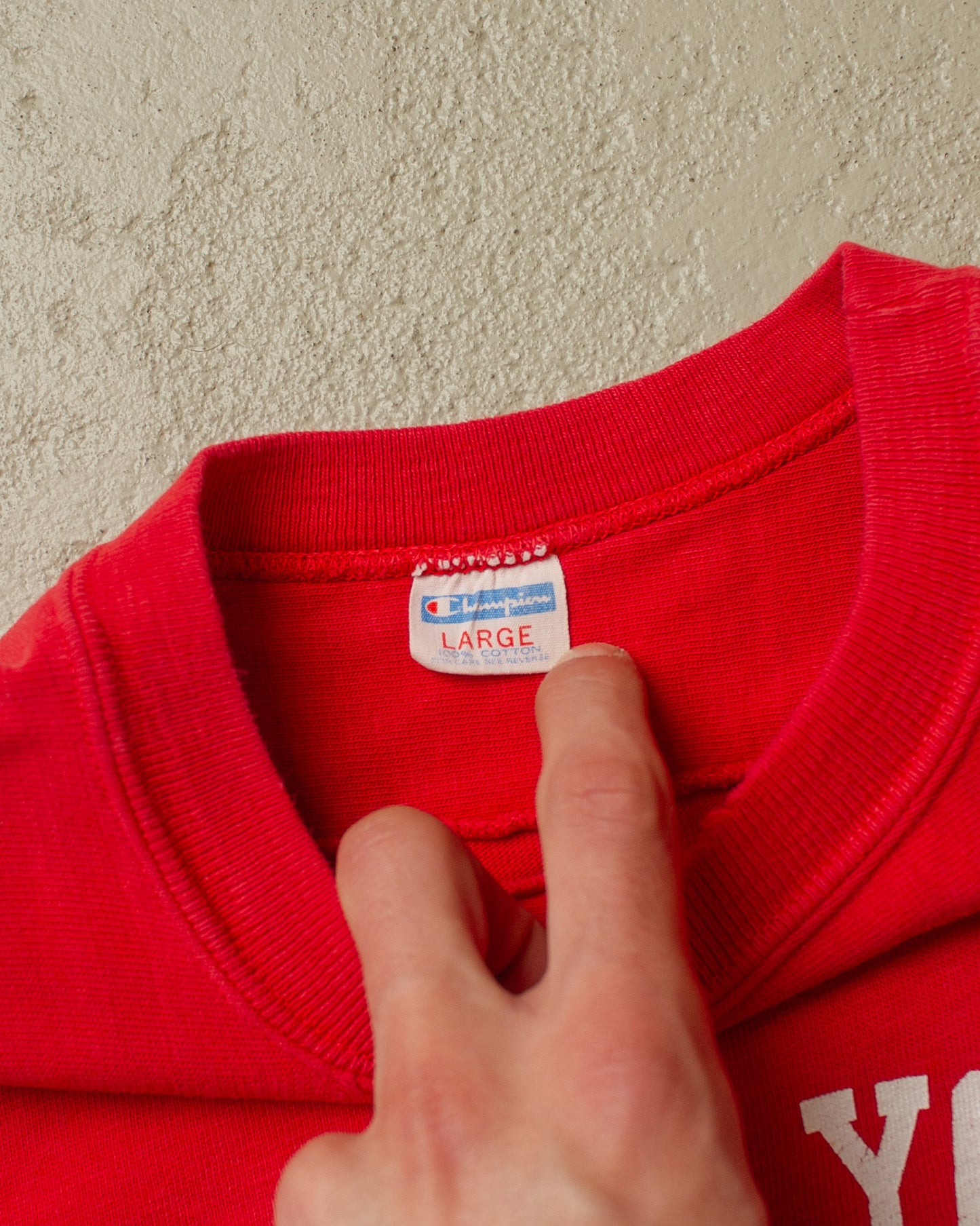 1970s Champion New York Big Apple Jersey red - M/L