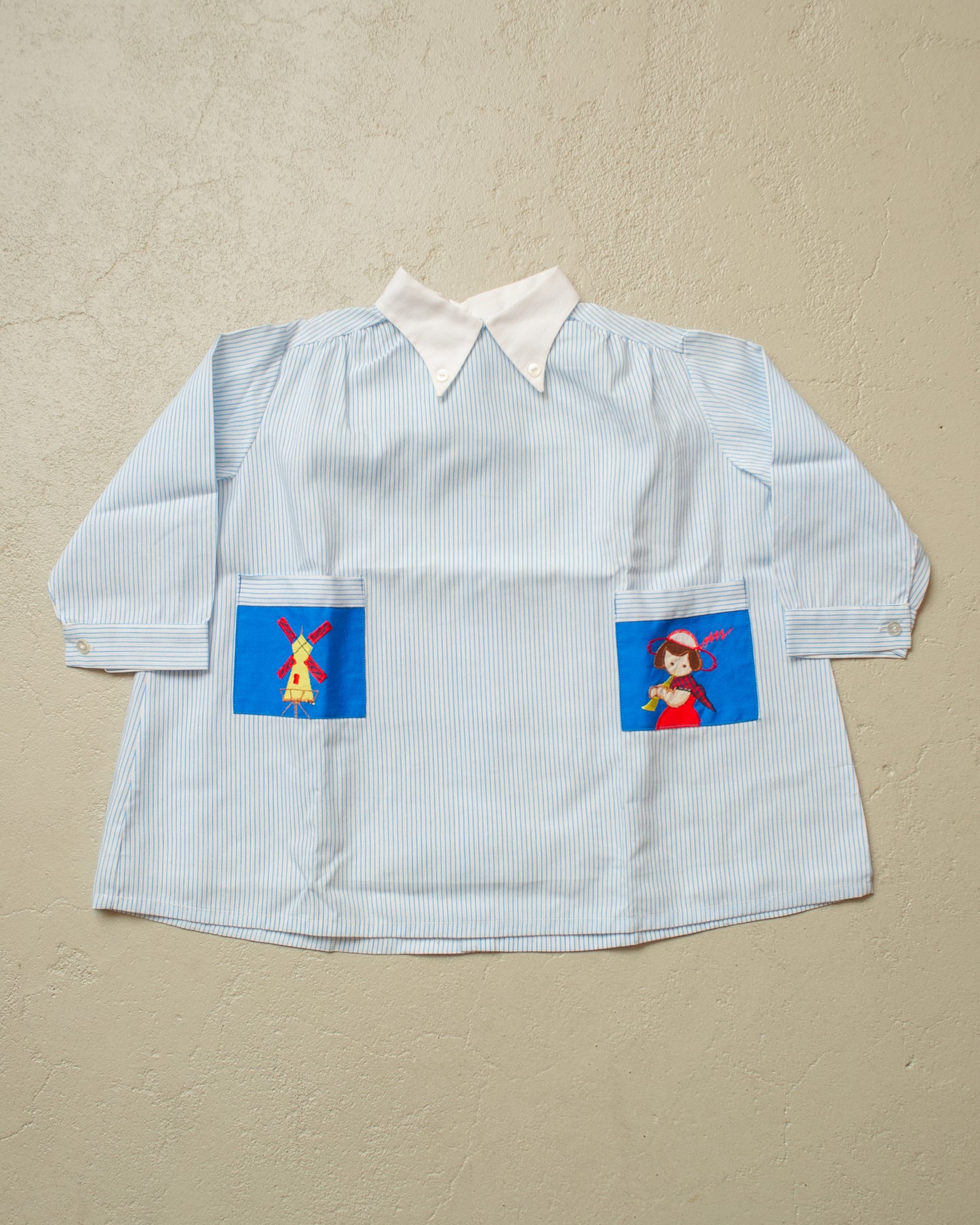 1940s German Kids Blouse blue - 2 Years