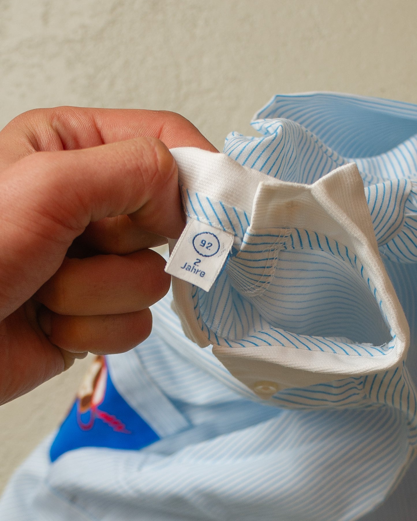 1940s German Kids Blouse blue - 2 Years