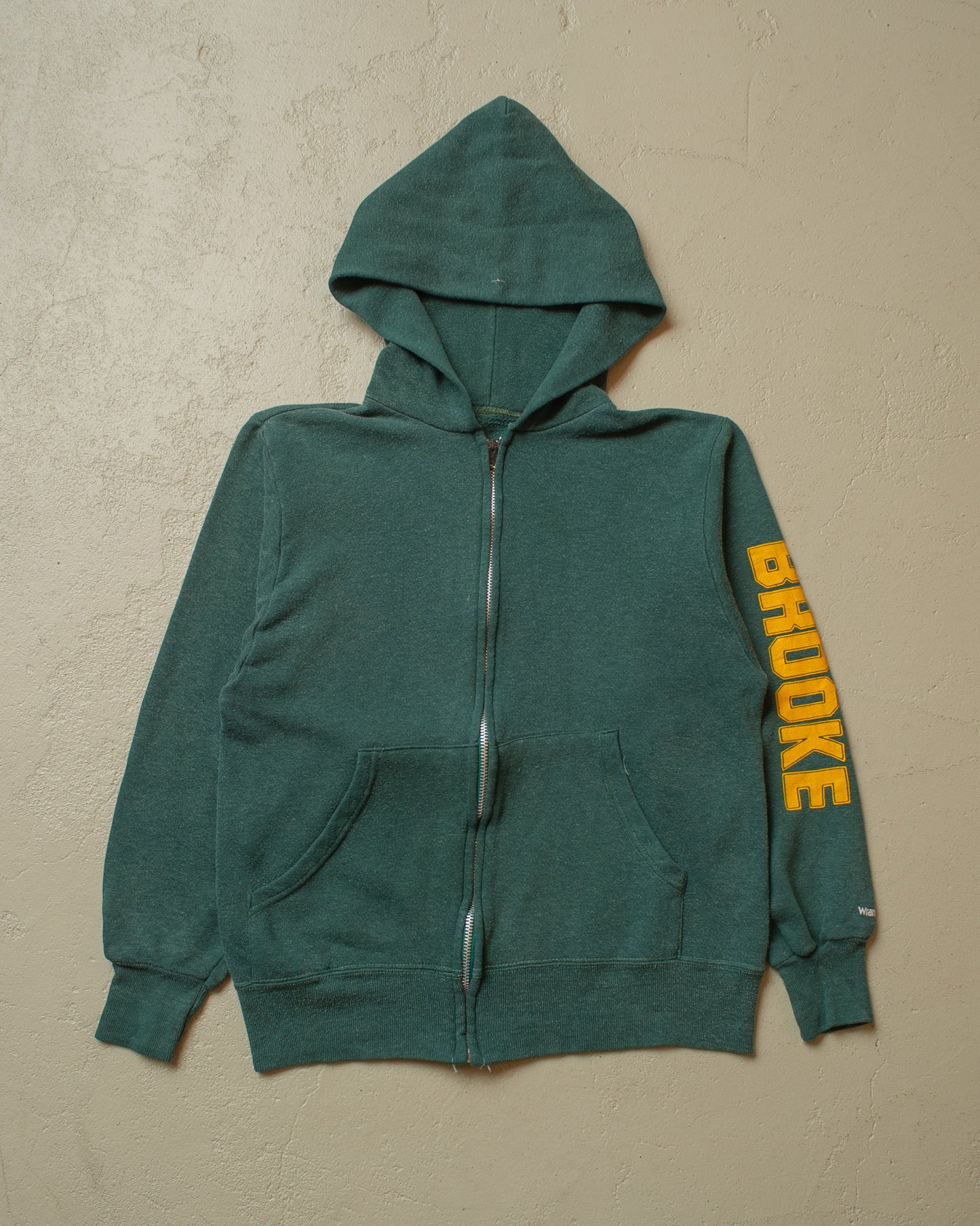 1970s Wrangler Zip Hoodie green - XS/S