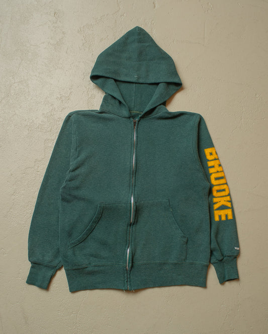 1970s Wrangler Zip Hoodie green - XS/S