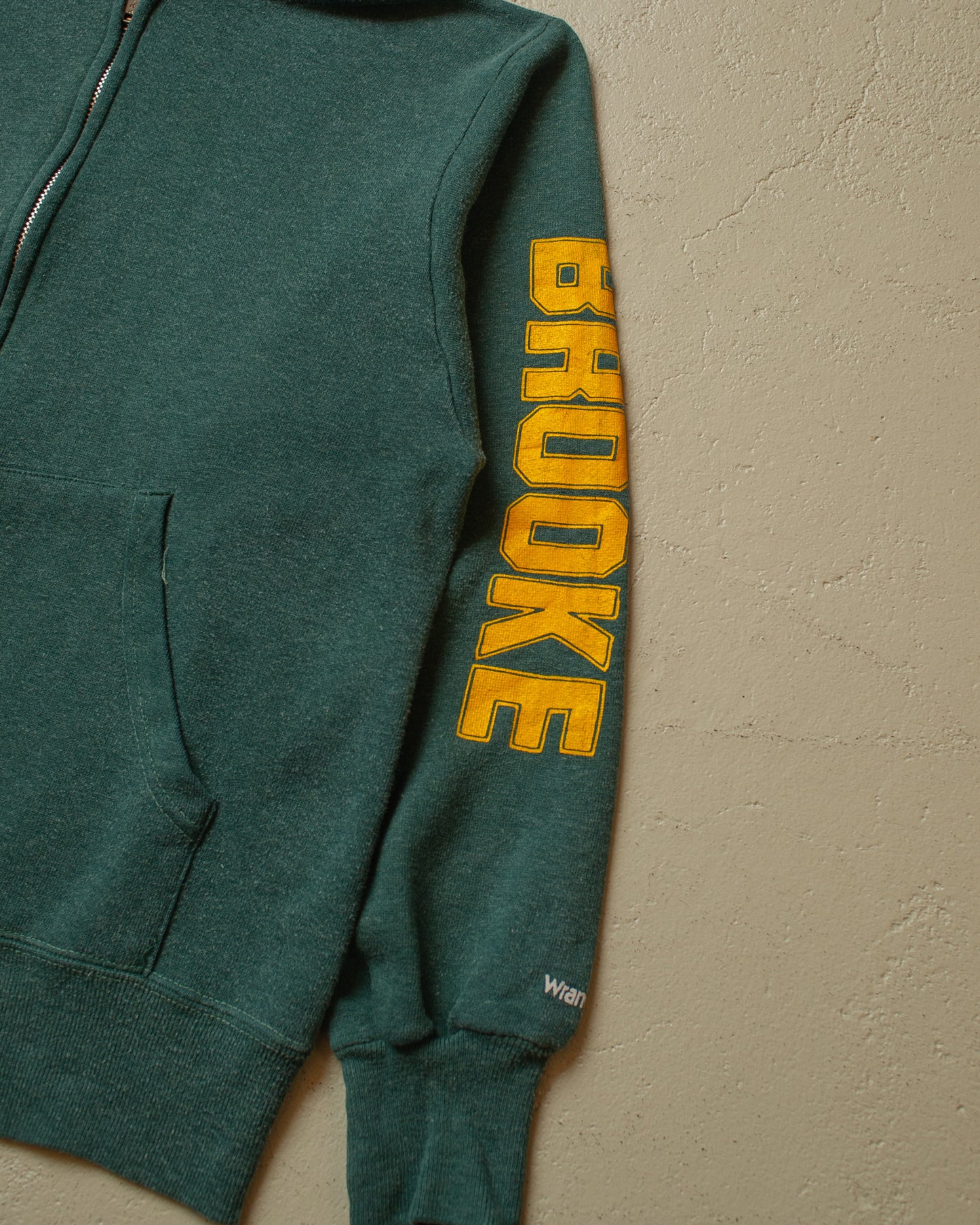 1970s Wrangler Zip Hoodie green - XS/S