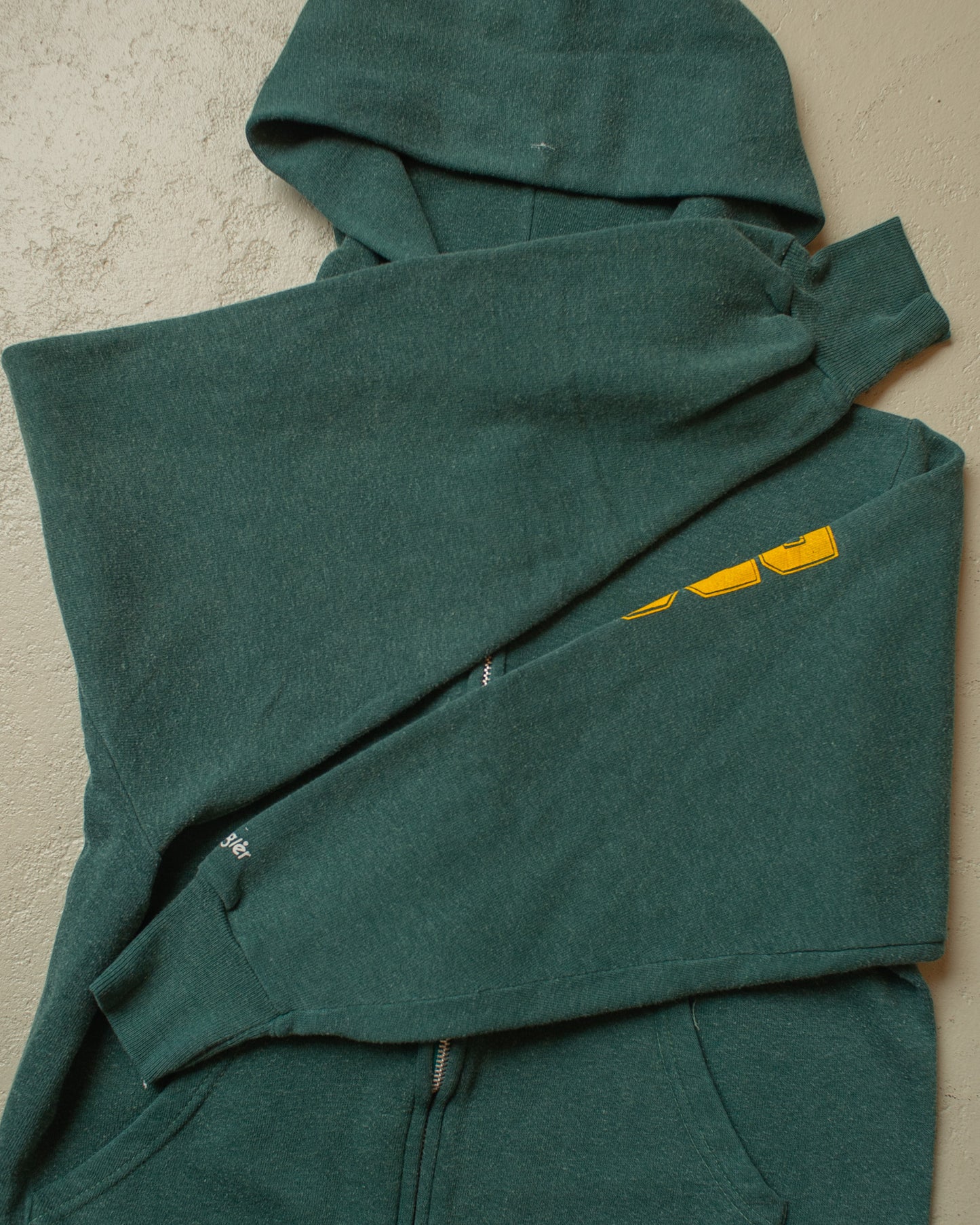 1970s Wrangler Zip Hoodie green - XS/S