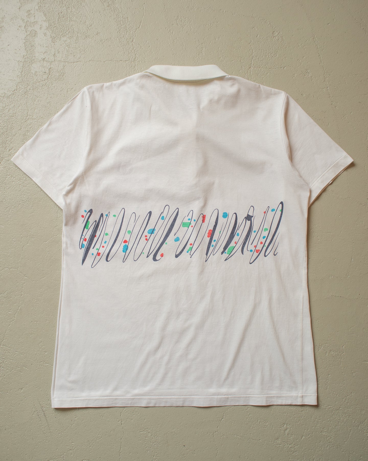 1980s/90s Sergio Tacchini Polo Shirt white - L