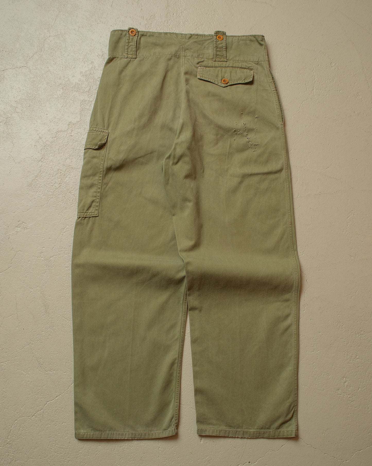 1956 Belgium Army Drill Pants khaki - W34 L31