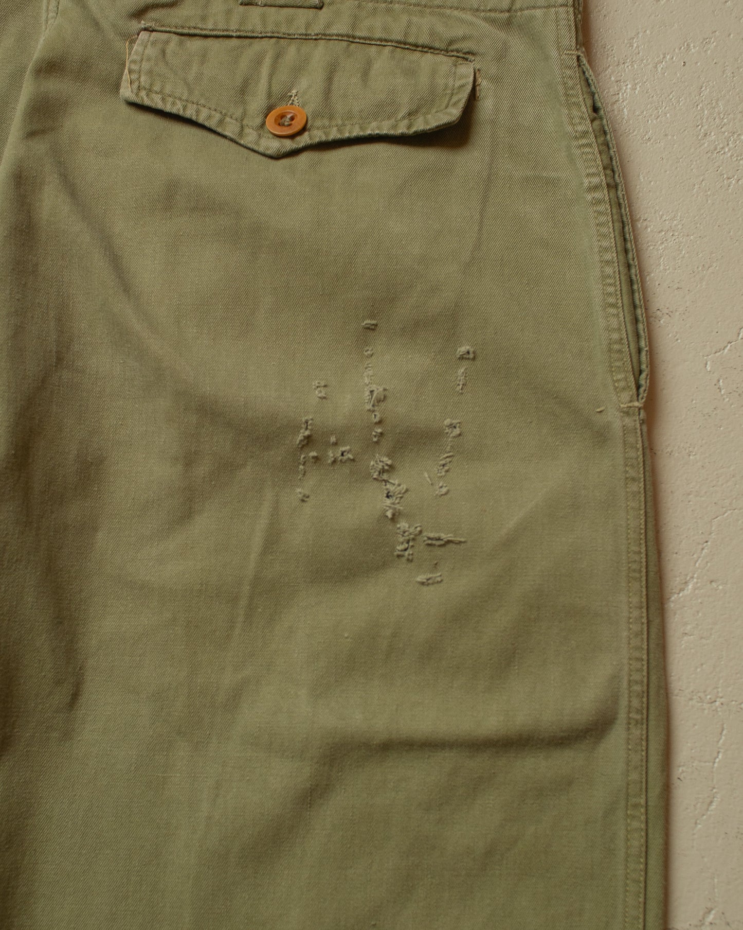 1956 Belgium Army Drill Pants khaki - W34 L31