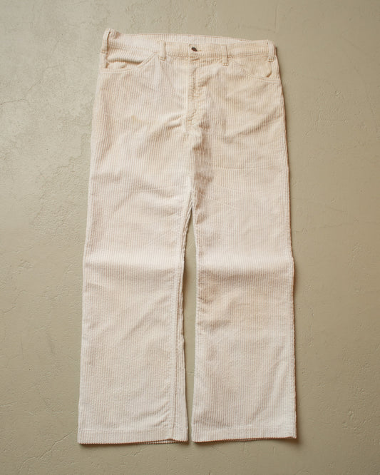 1970s Levi´s Corduroy Flared Pants white - W36 L31