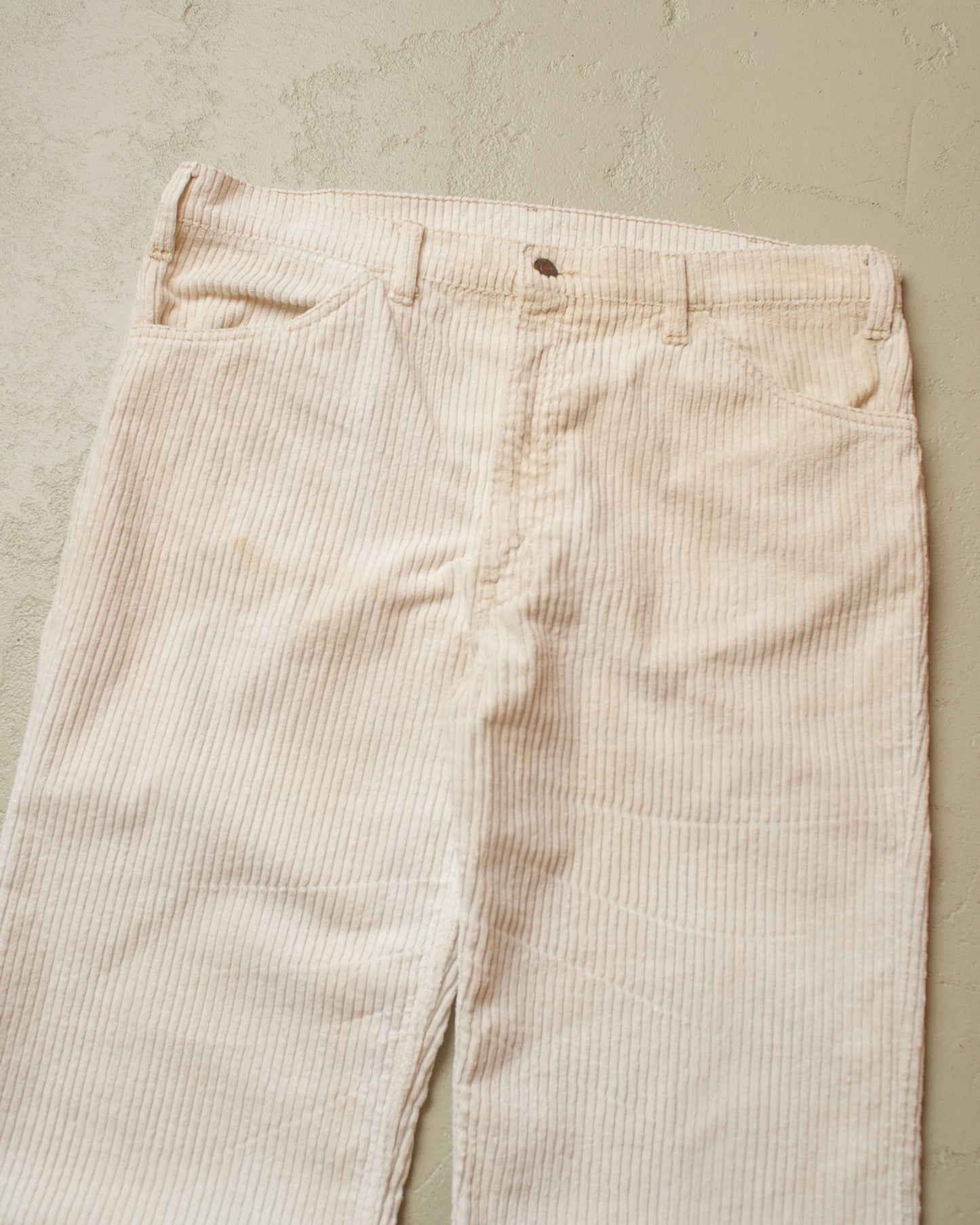 1970s Levi´s Corduroy Flared Pants white - W36 L31
