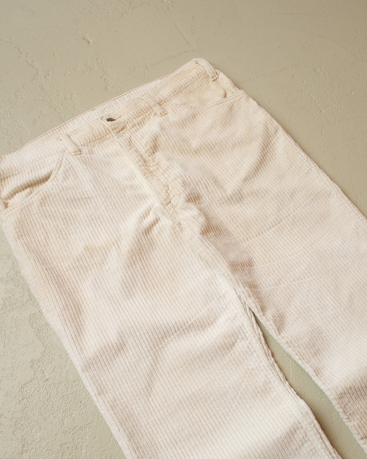 1970s Levi´s Corduroy Flared Pants white - W36 L31