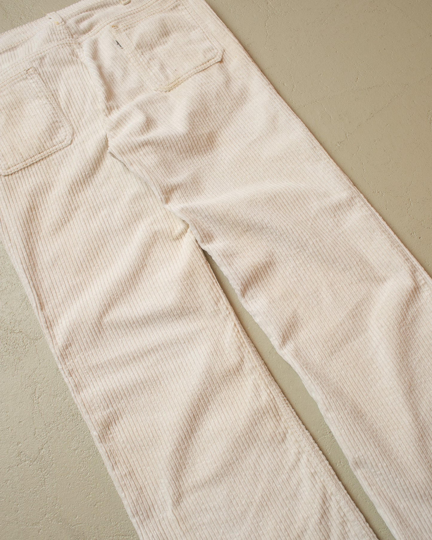 1970s Levi´s Corduroy Flared Pants white - W36 L31