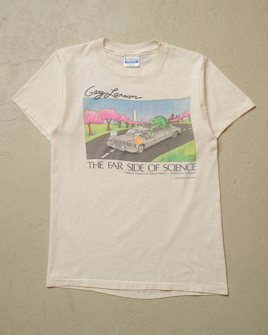 1987 "The Far Side of Science" T-shirt white - S/M