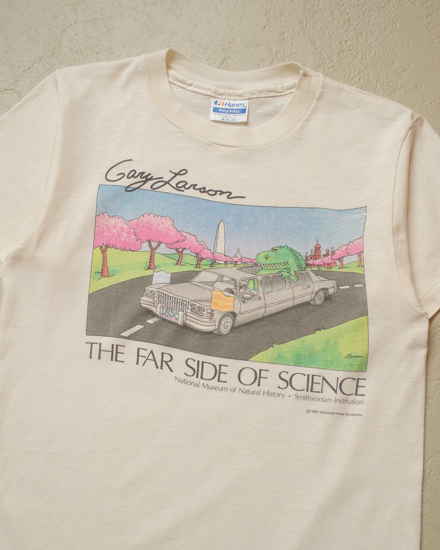 1987 "The Far Side of Science" T-shirt white - S/M