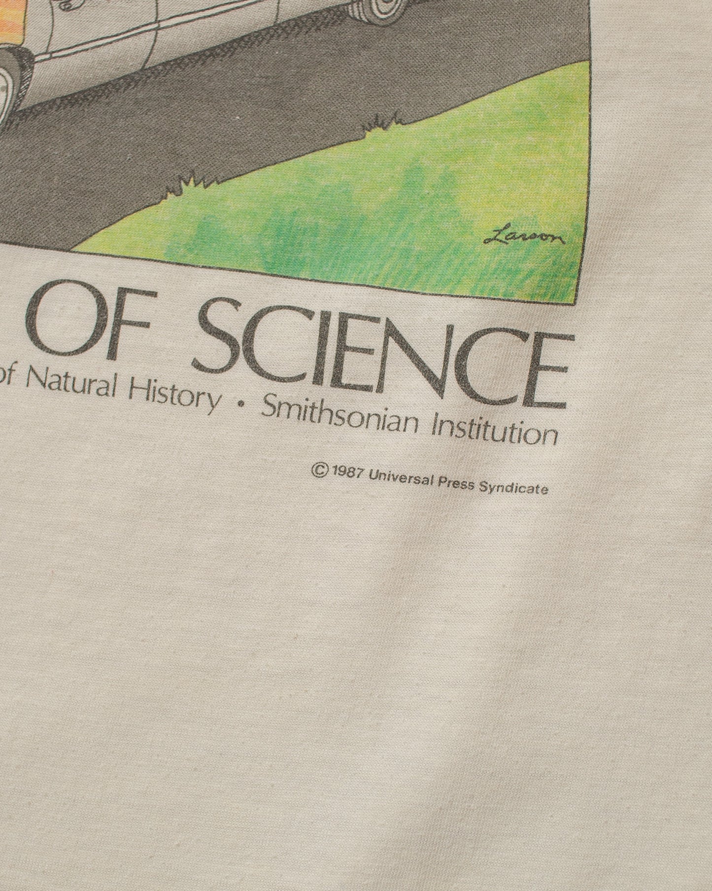 1987 "The Far Side of Science" T-shirt white - S/M