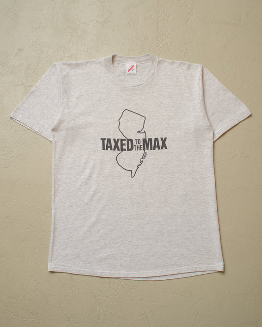 1980s/90s "Taxed to the Max" T-shirt grey - L