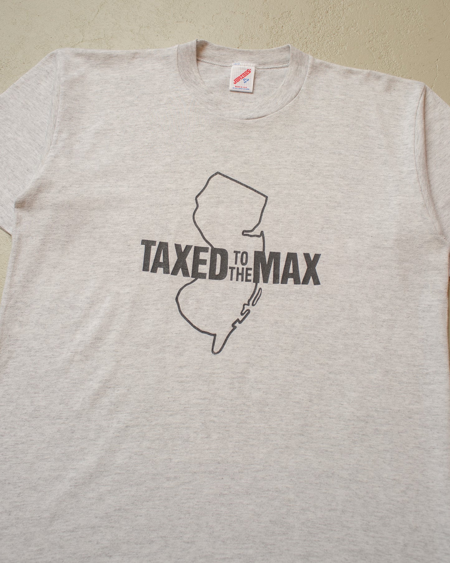 1980s/90s "Taxed to the Max" T-shirt grey - L