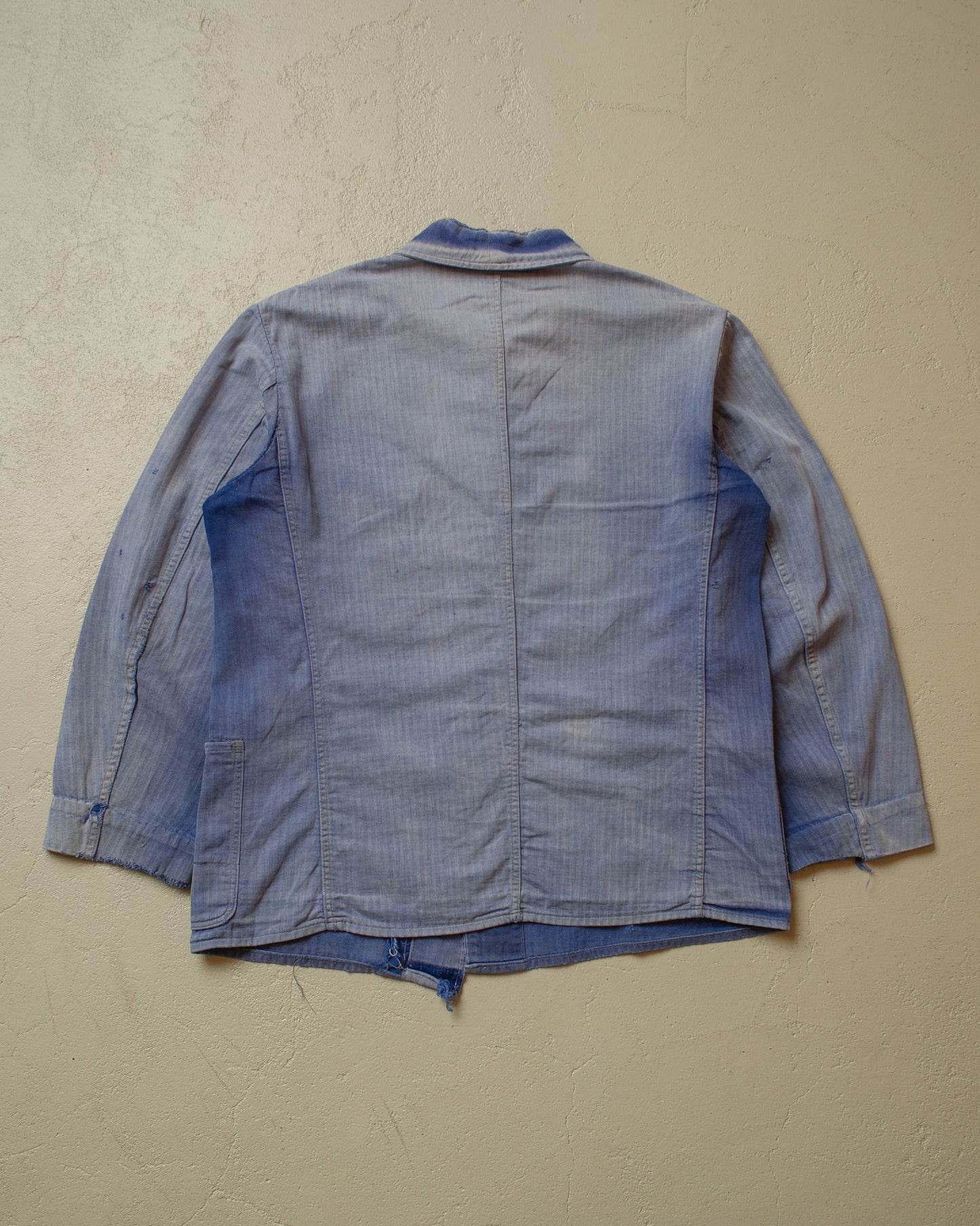 1950s Sunfaded German Work Jacket blue - M/L