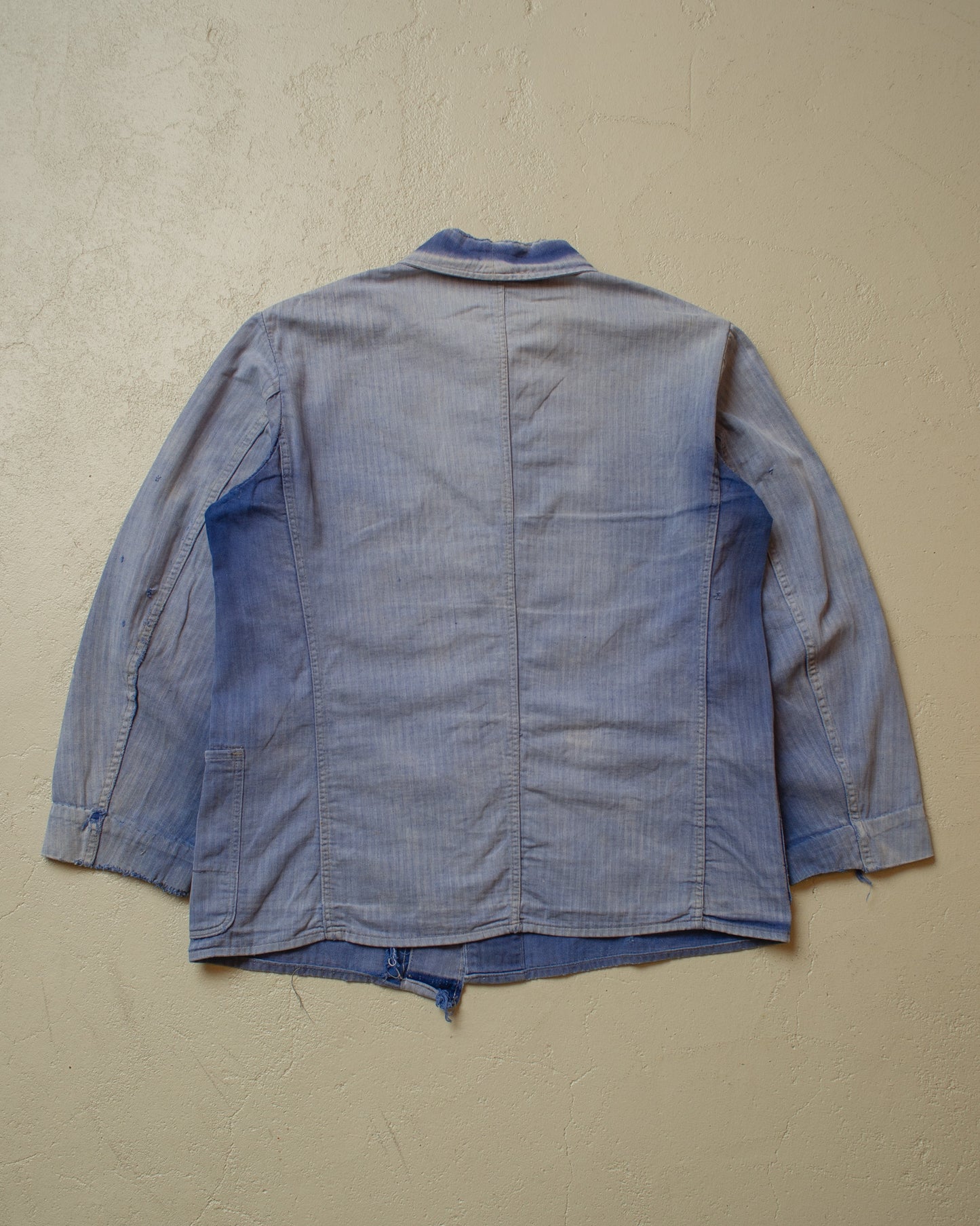 1950s Sunfaded German Work Jacket blue - M/L