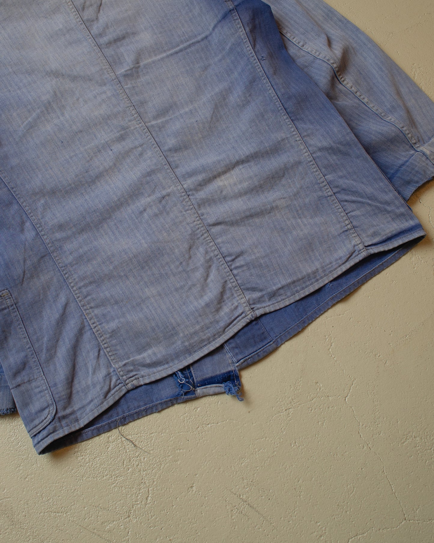 1950s Sunfaded German Work Jacket blue - M/L