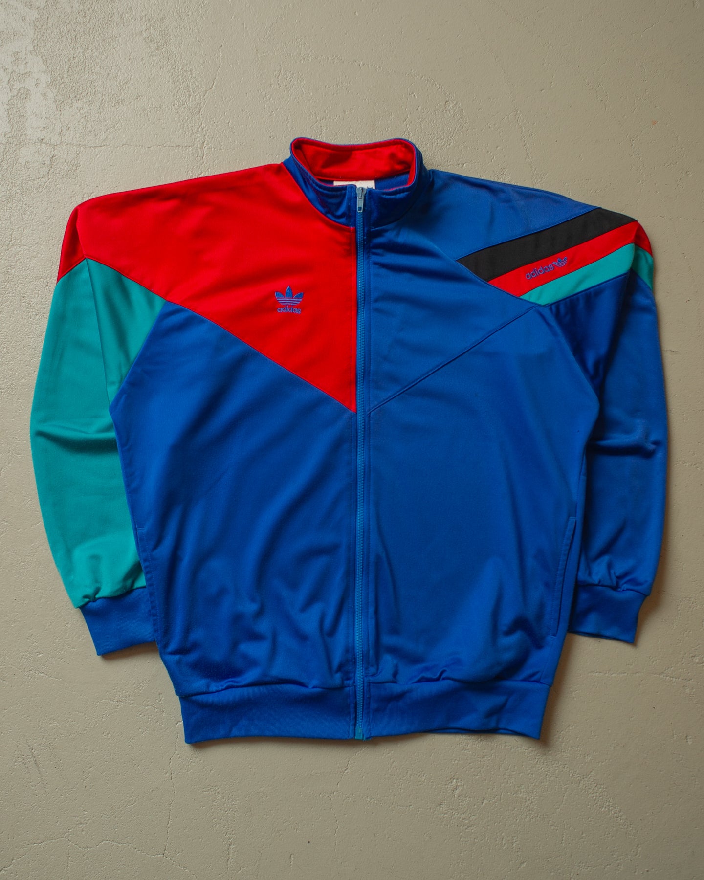 1990s Adidas Colorblock Track Jacke multi - L/XL
