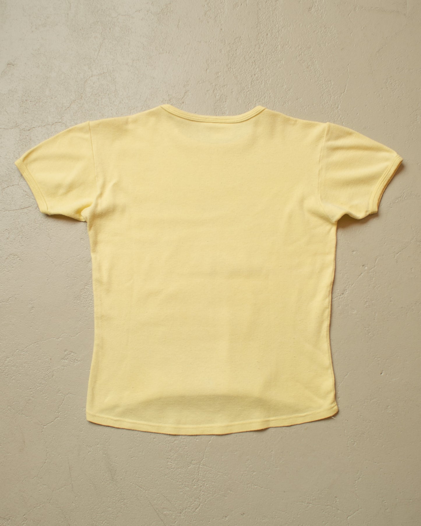 1970s/80s France Souvenir Ringer T-shirt yellow - M