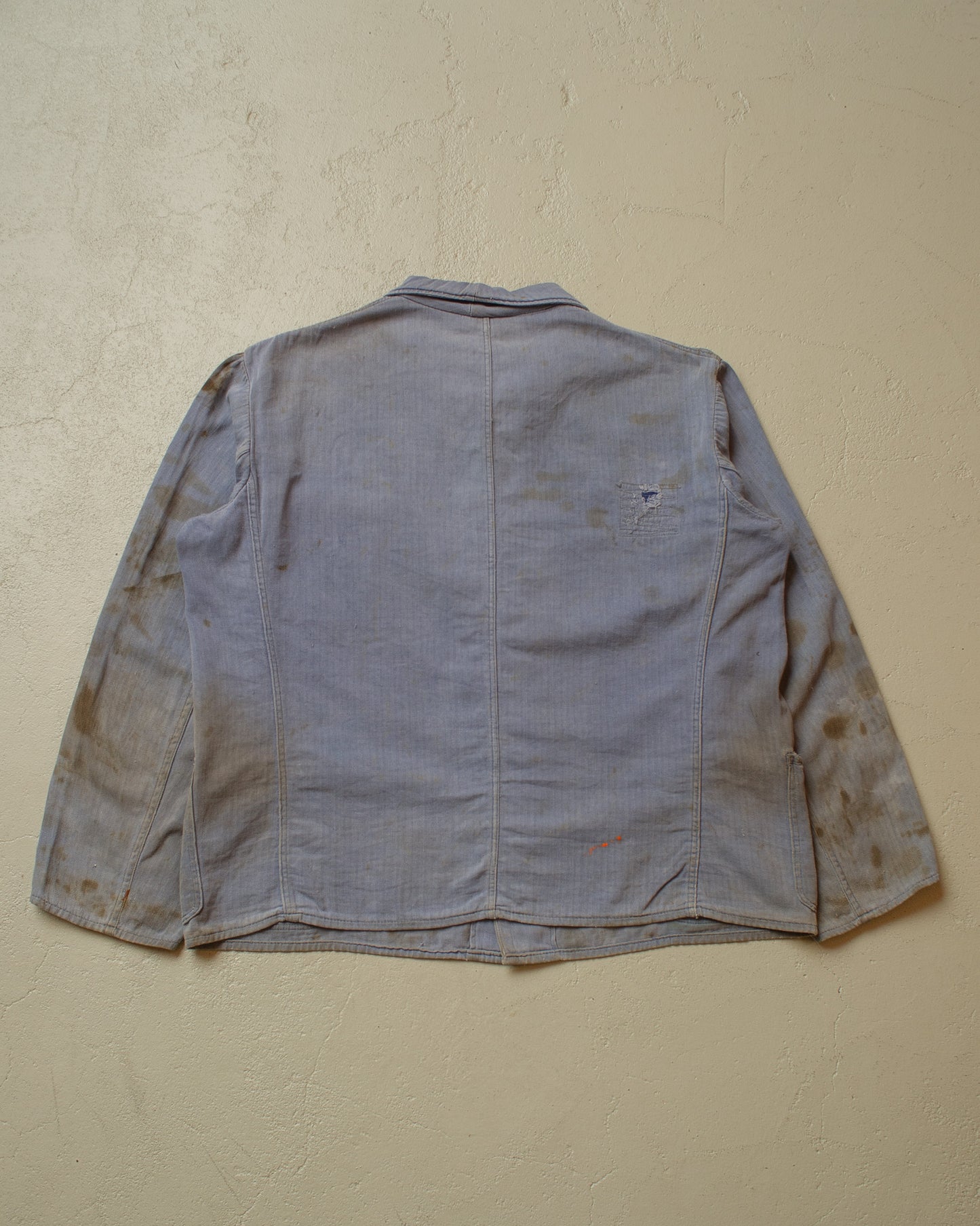 1950s stained German Work Jacket blue - M/L