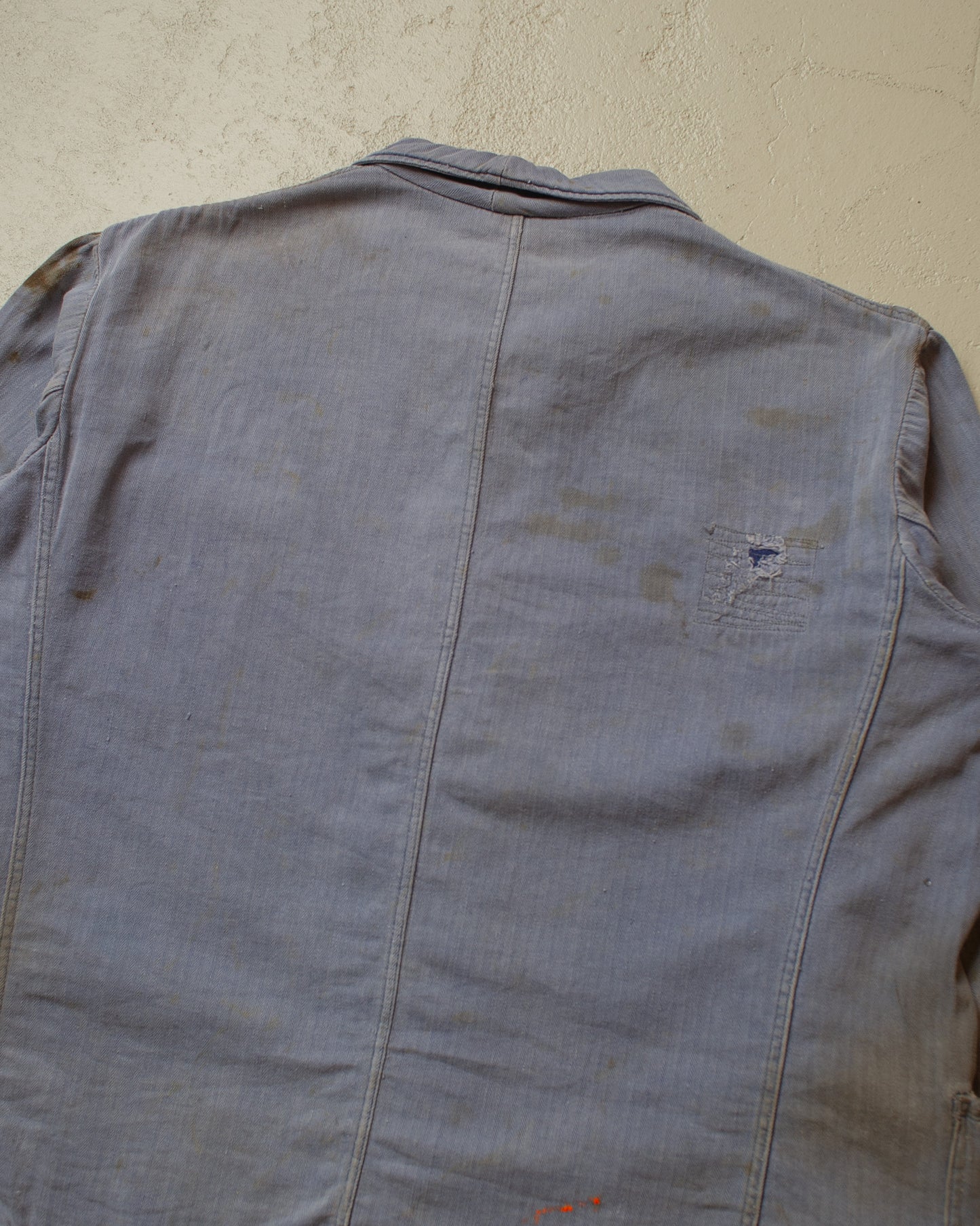 1950s stained German Work Jacket blue - M/L