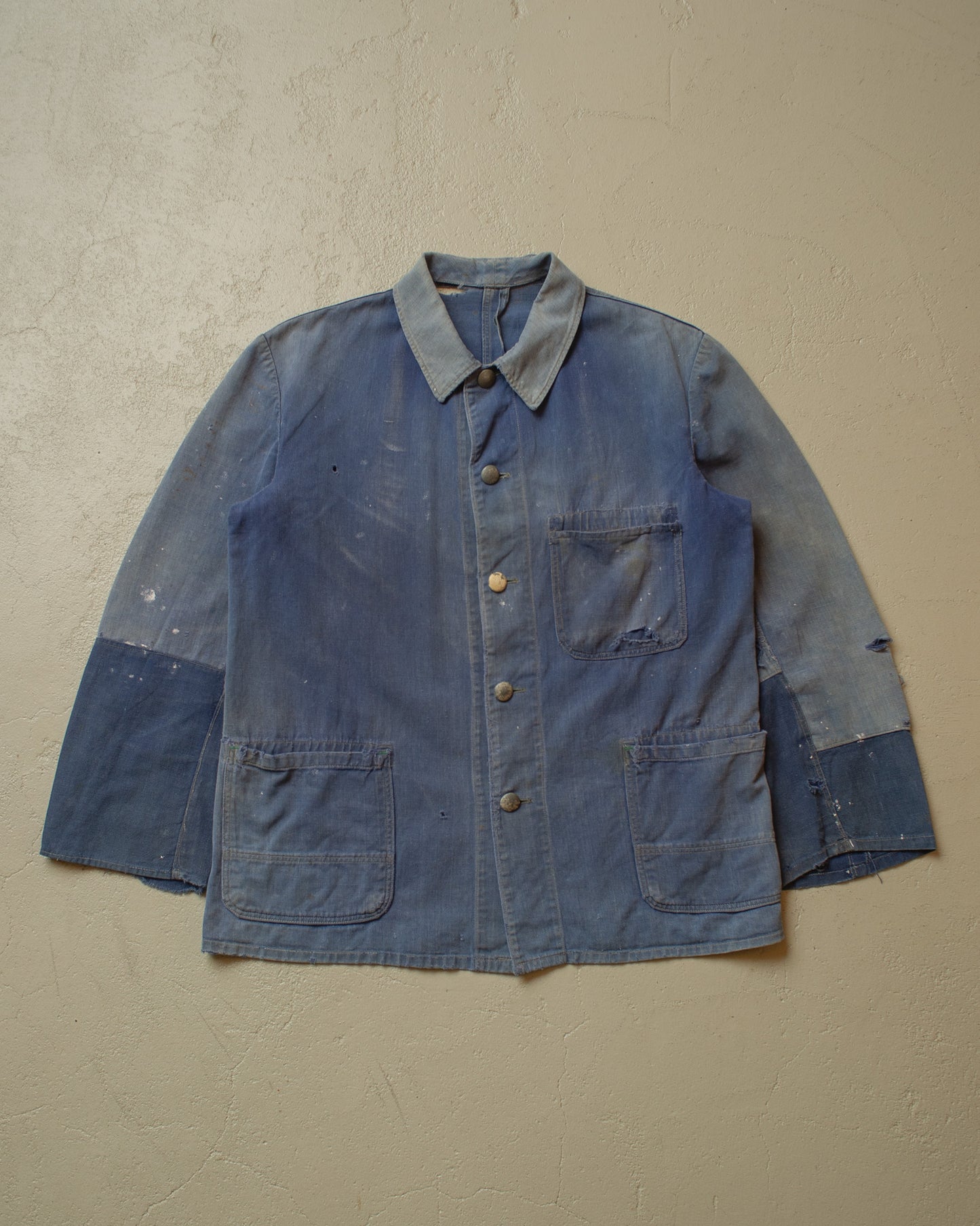 1950s repaired German Work Jacket blue - M/L