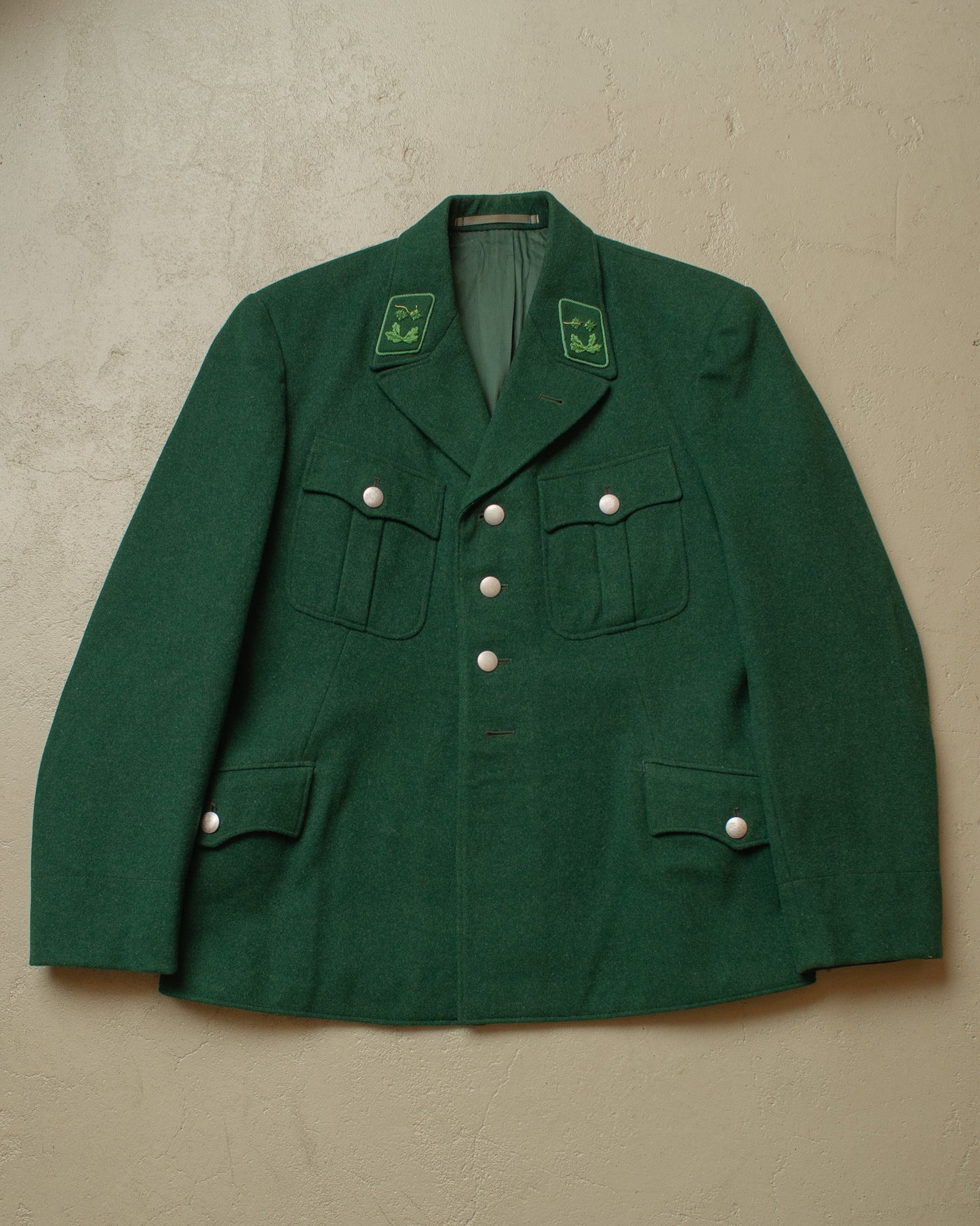 1950s German Police Uniform Suit Jacket green - M/L