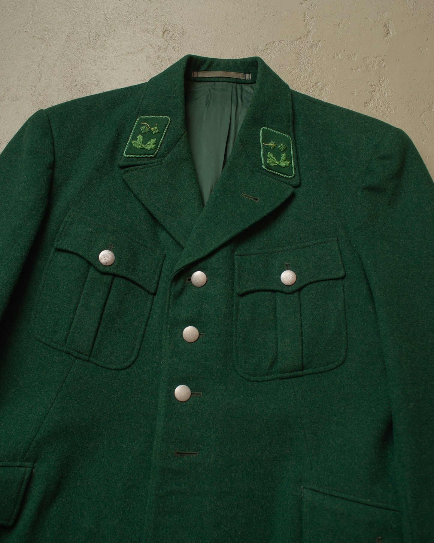 1950s German Police Uniform Suit Jacket green - M/L