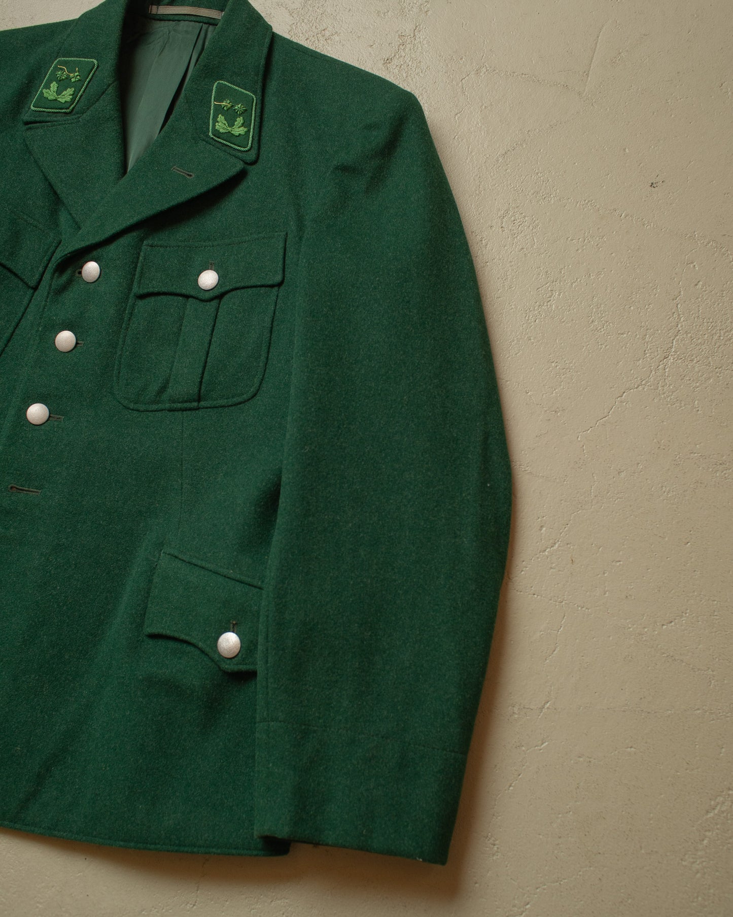 1950s German Police Uniform Suit Jacket green - M/L