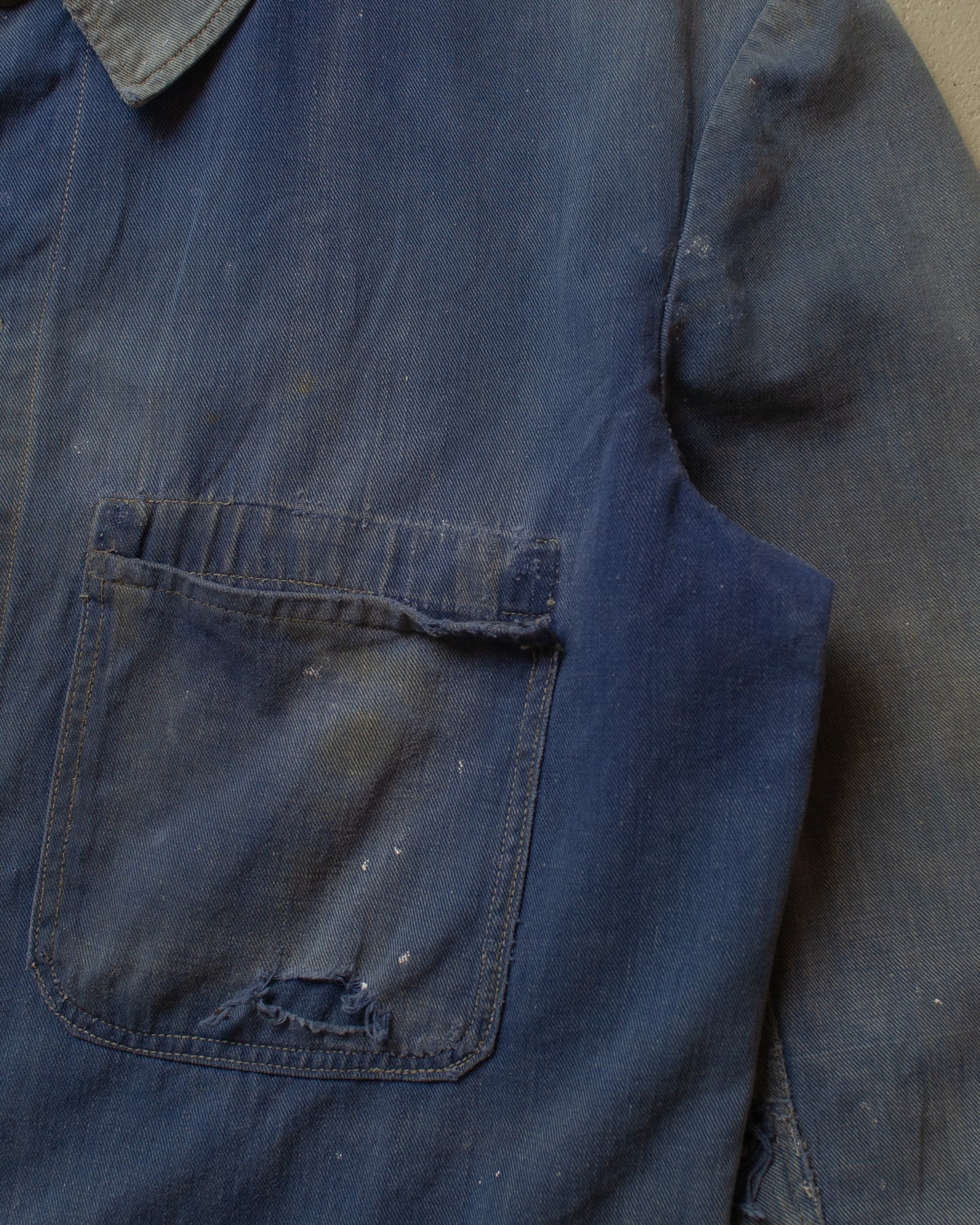 1950s repaired German Work Jacket blue - M/L