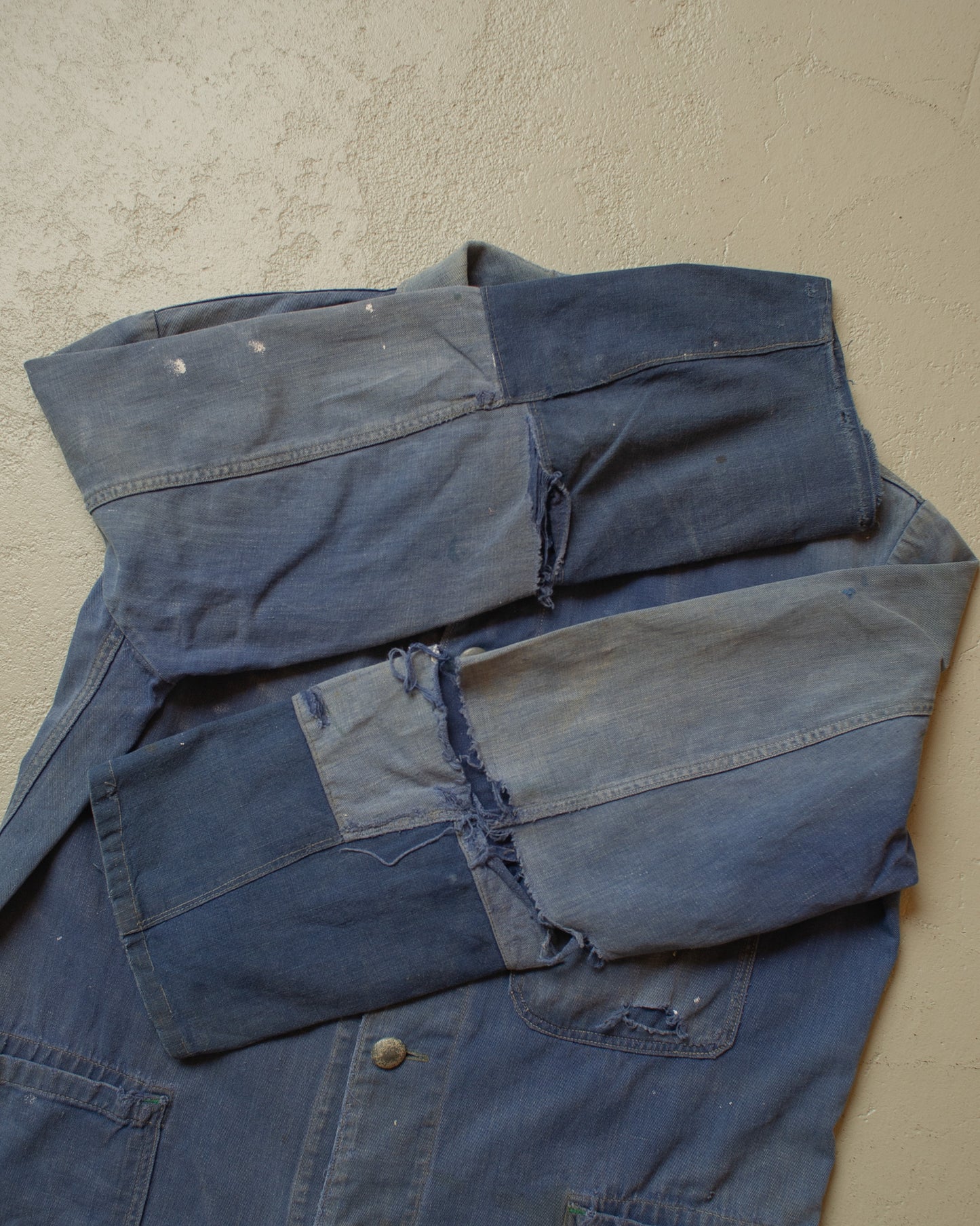 1950s repaired German Work Jacket blue - M/L