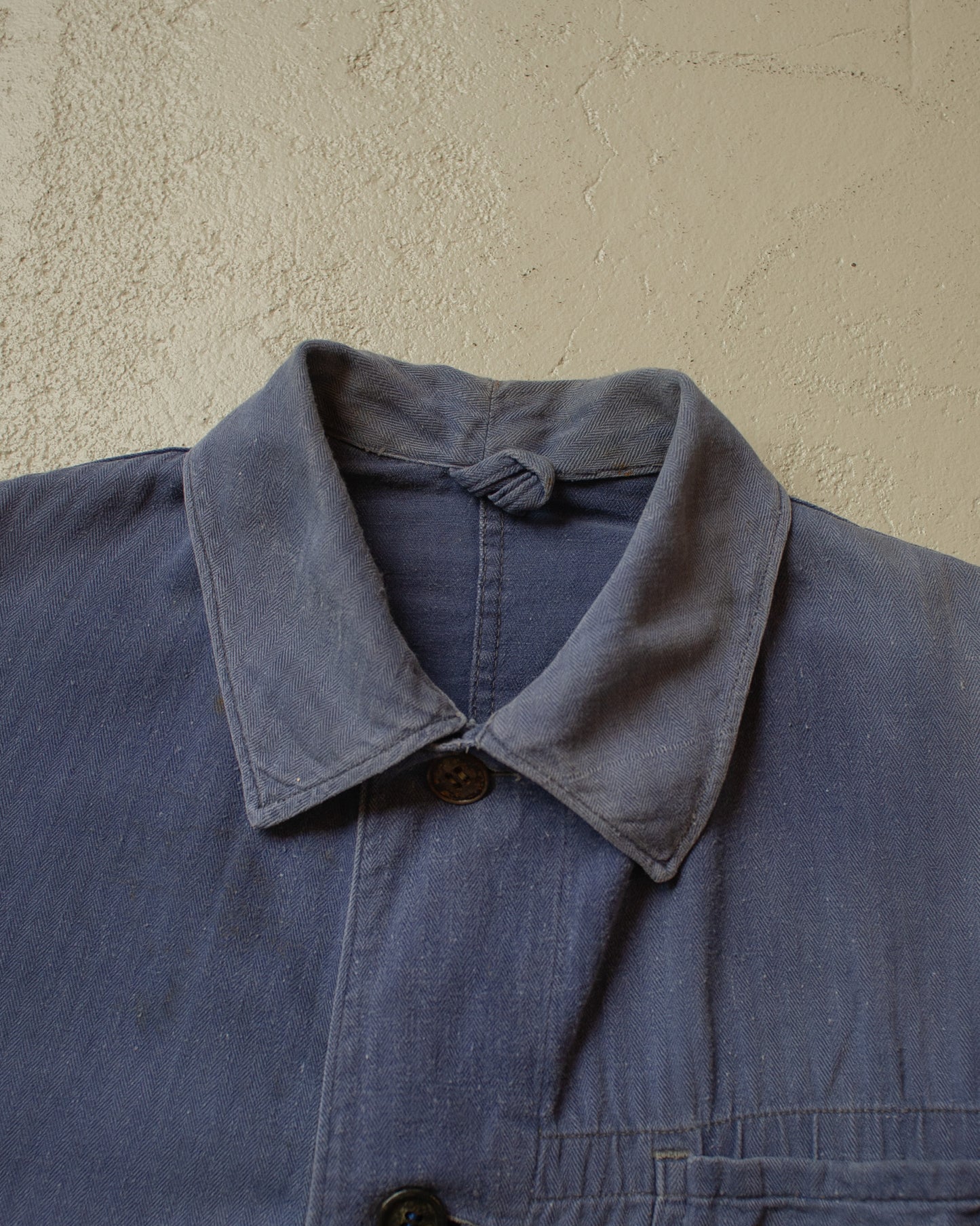 1950s distressed German Work Jacket blue - M/L