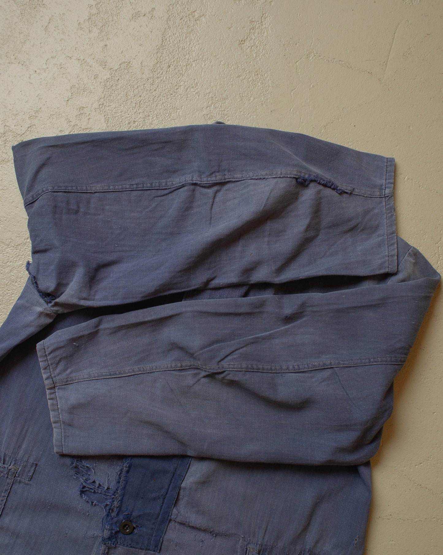1950s distressed German Work Jacket blue - M/L