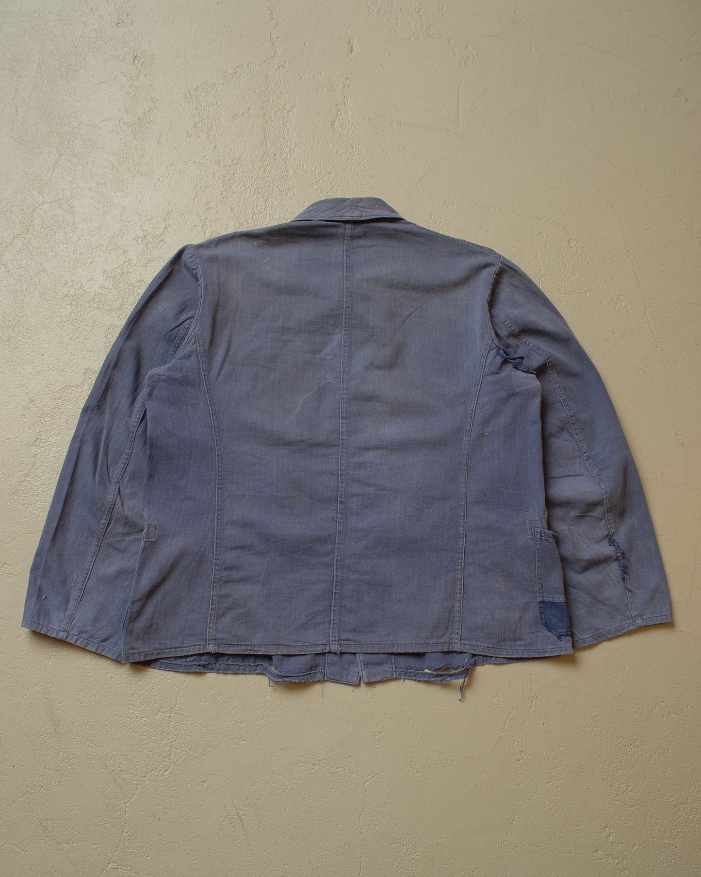 1950s distressed German Work Jacket blue - M/L